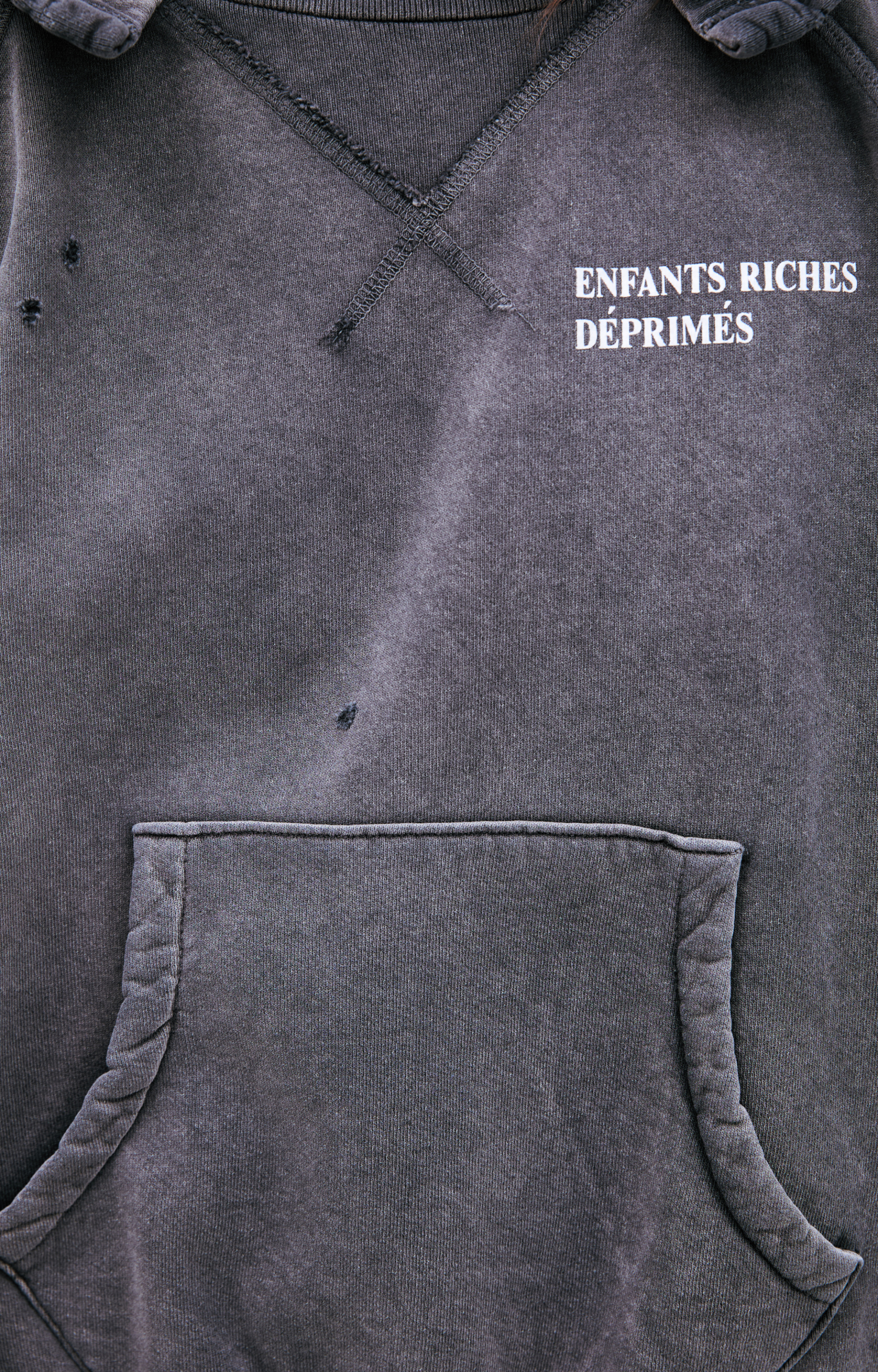 Enfants Riches Déprimés Black logo hoodie