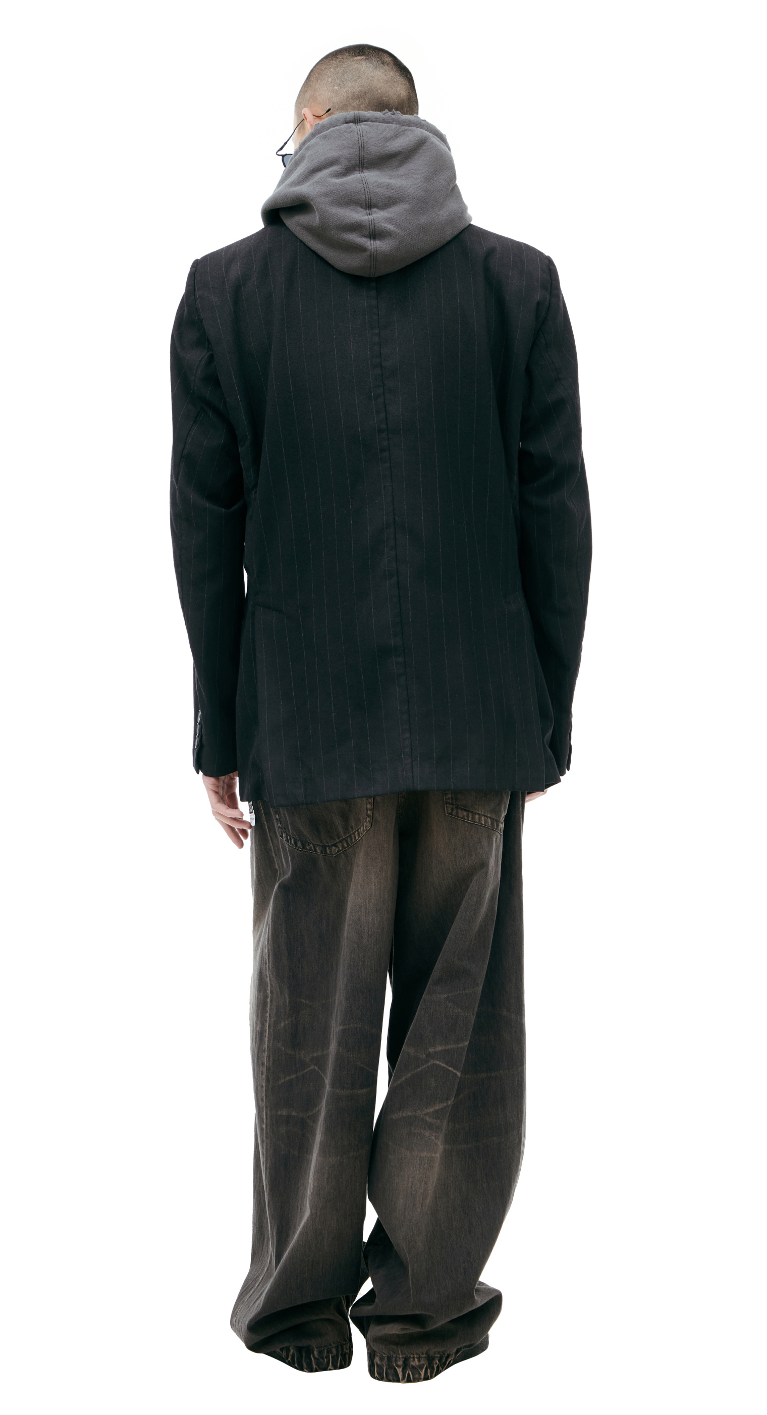 Maison Mihara Yasuhiro Layered hooded jacket