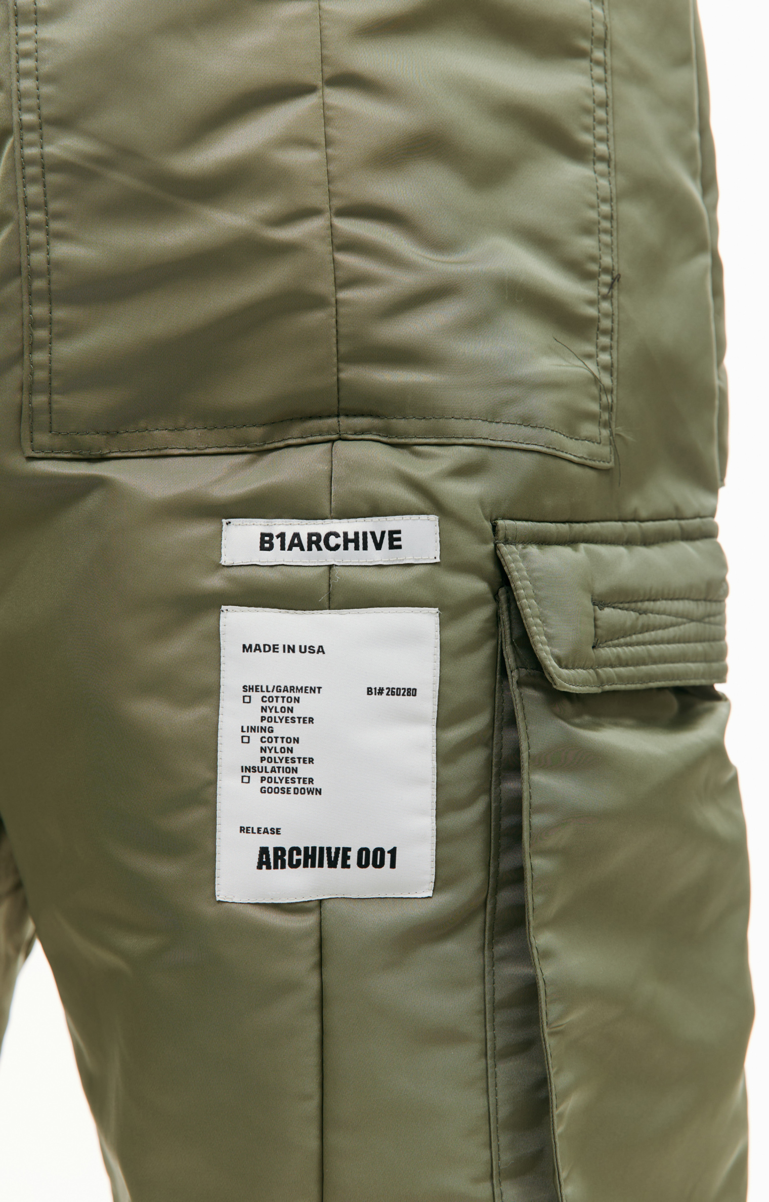 B1ARCHIVE Khaki cargo trousers