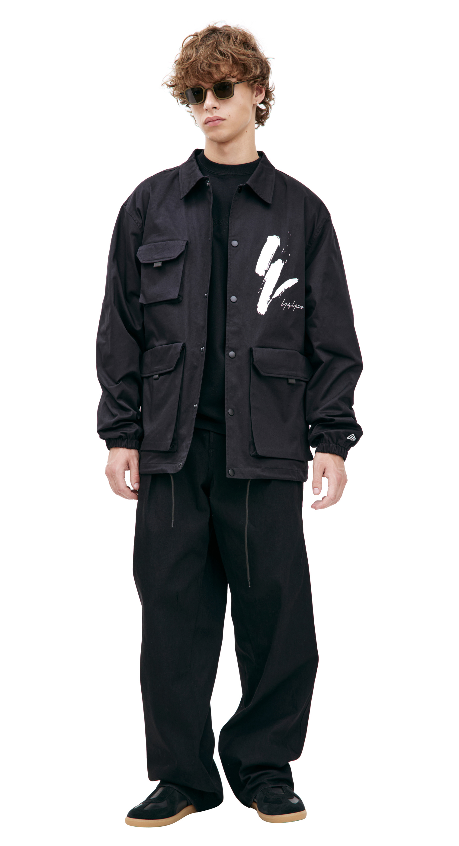 Yohji Yamamoto Coach jacket with patch pockets