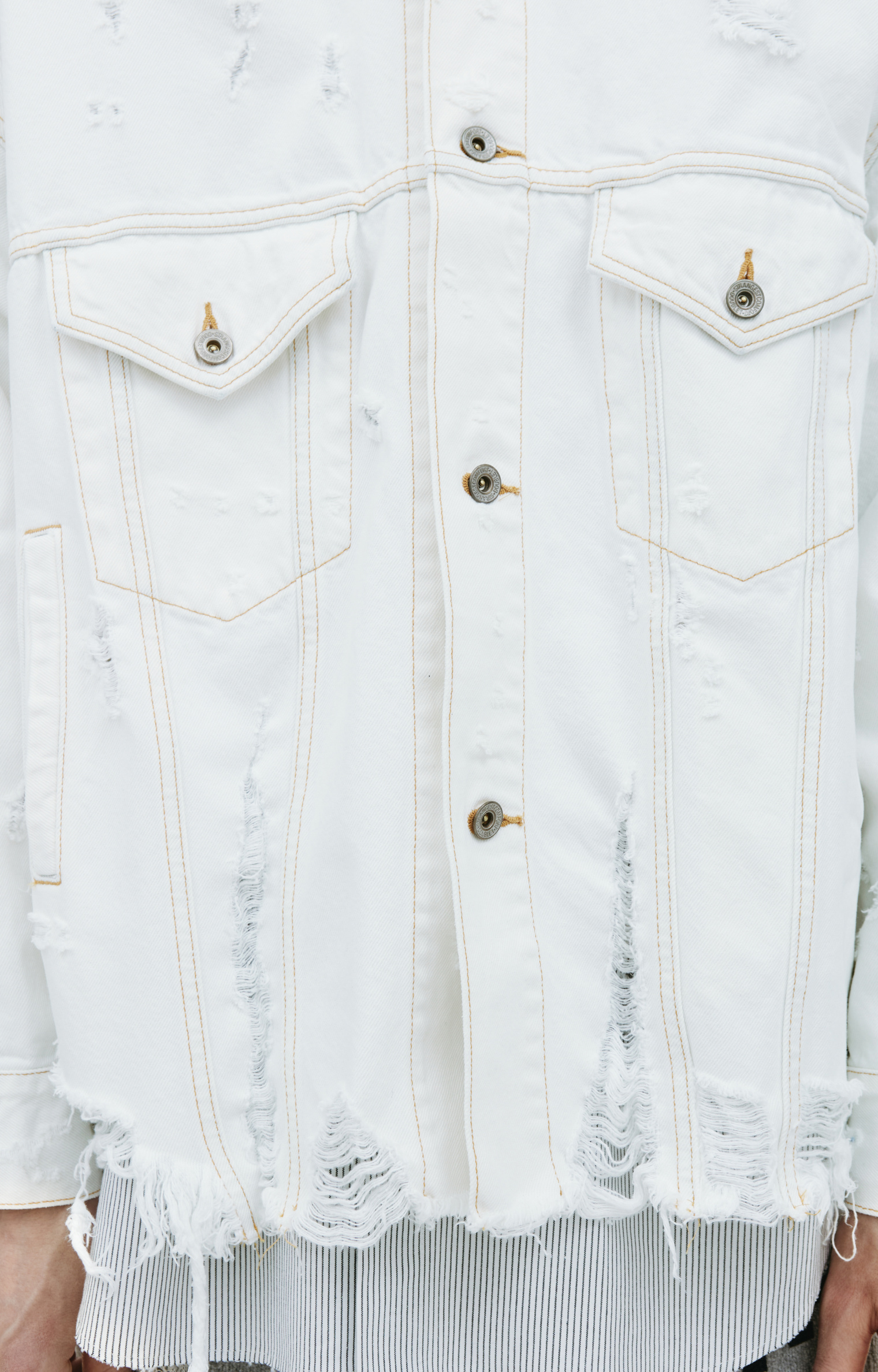 Doublet Distressed denim jacket