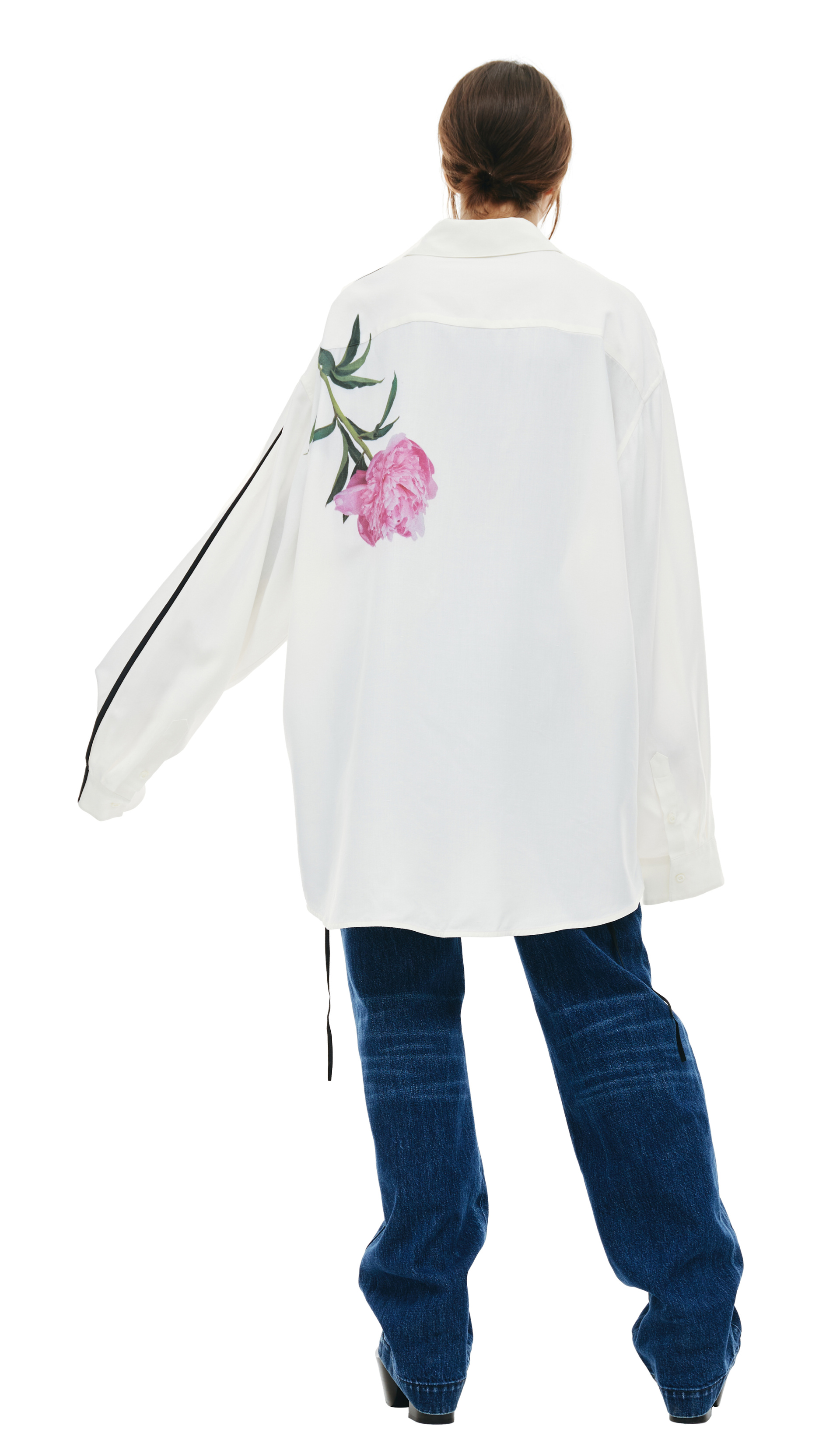 PETER DO Flower Print Oversize Shirt