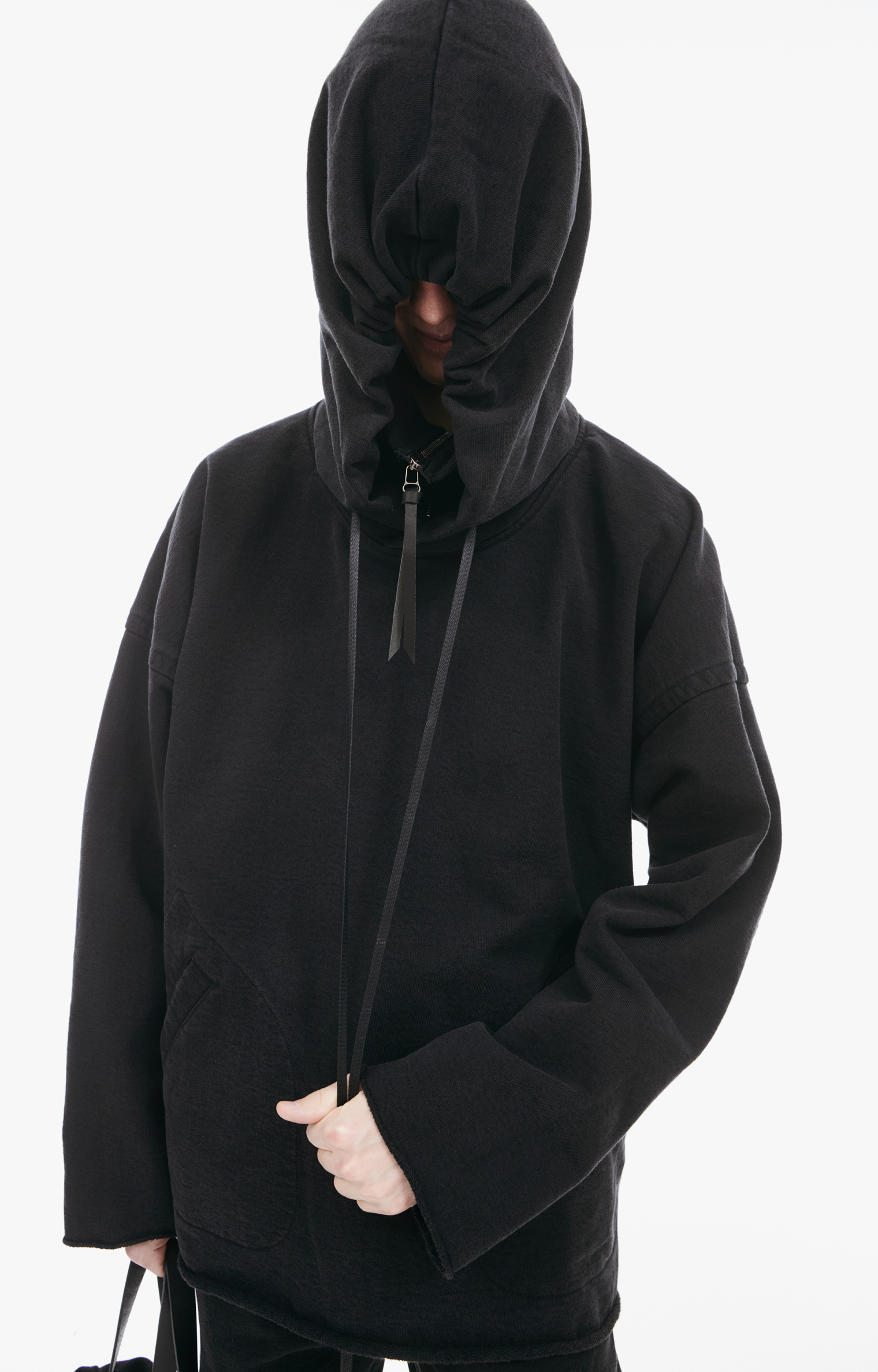 The Viridi-Anne Hoodie with high collar