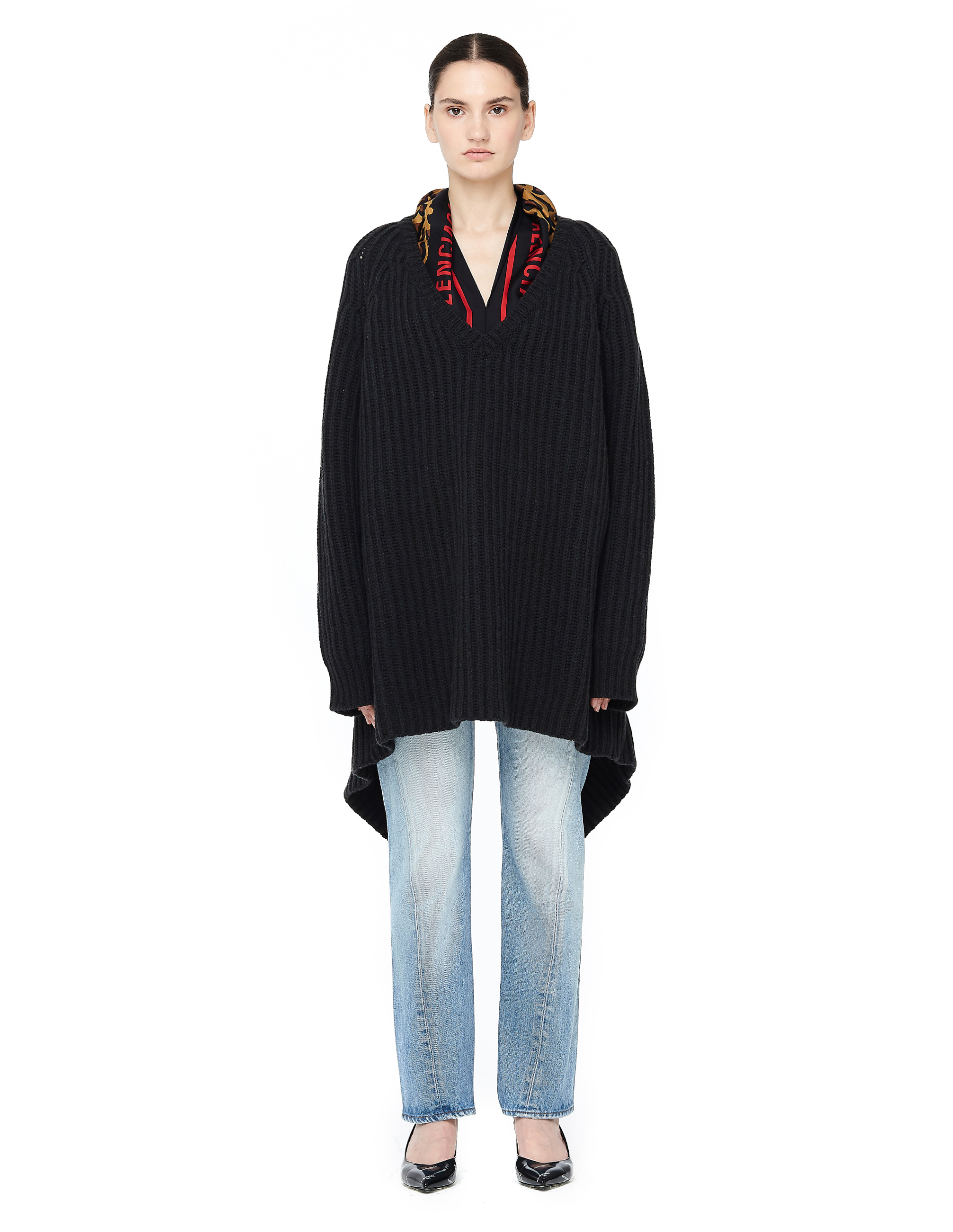 Balenciaga Women\'s Reglisse Twisted Leg Jeans