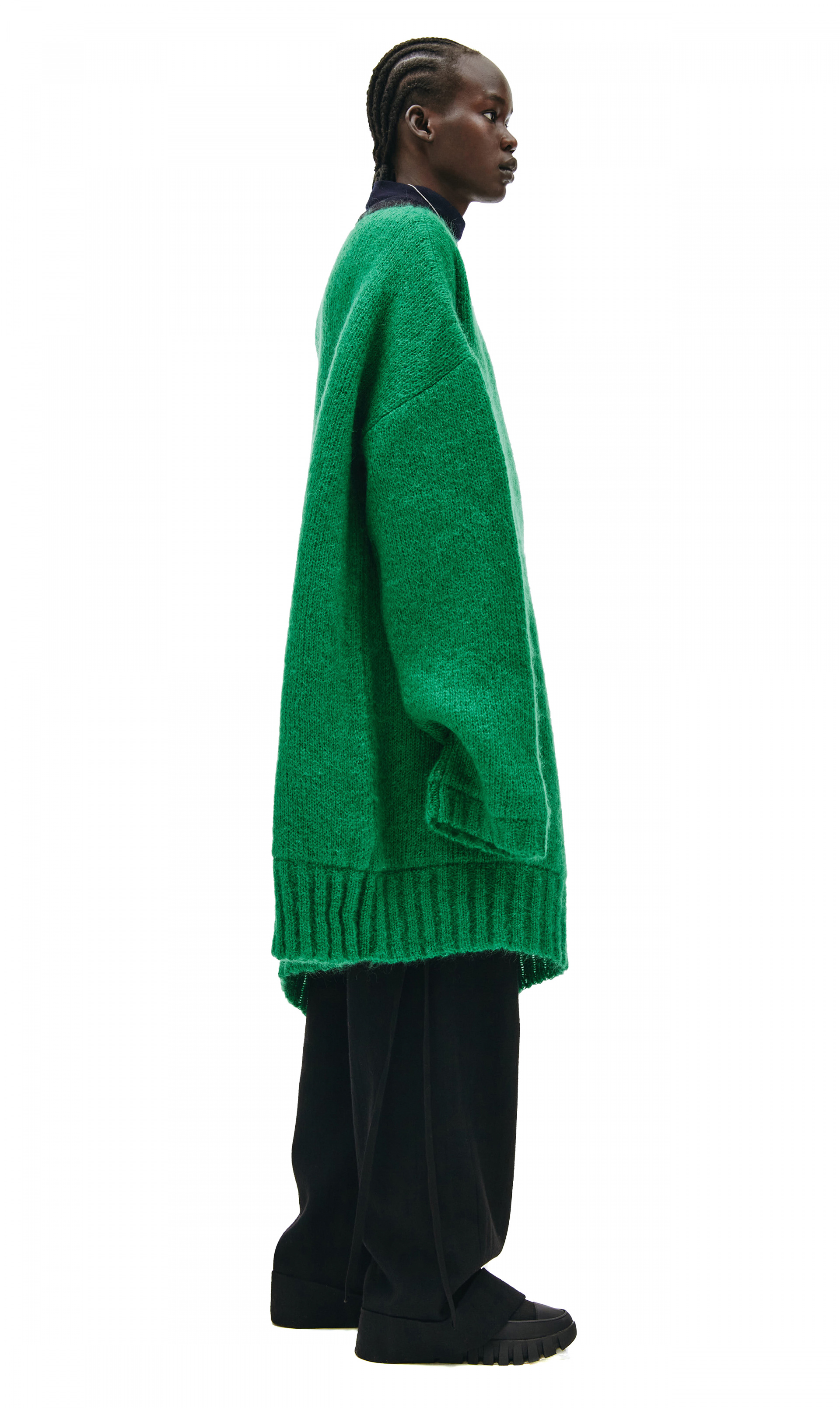 Raf Simons Oversize sweater contrasted embroiderie