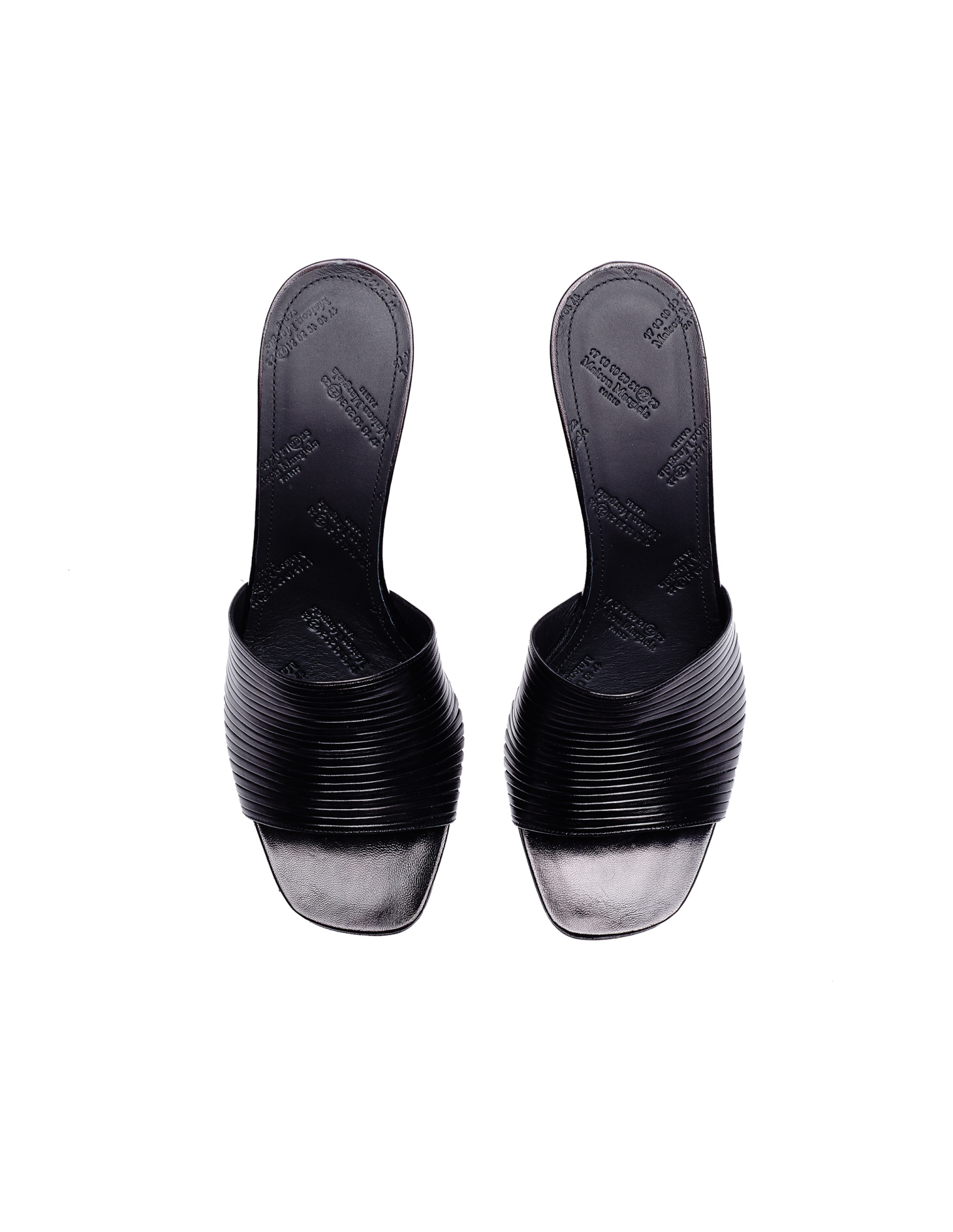 Maison Margiela Leather Open Toe Mules