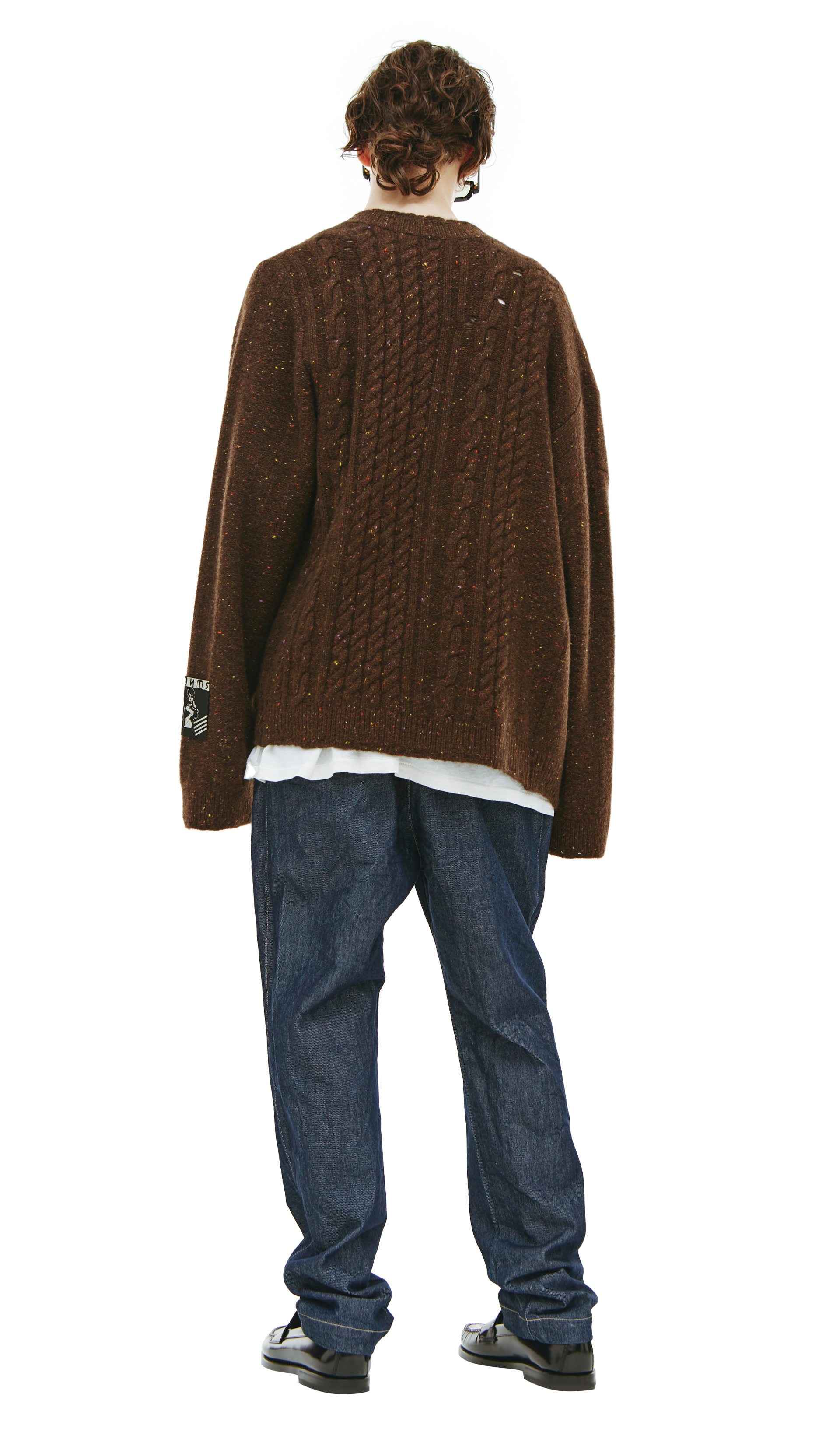 Enfants Riches Déprimés Speckled cashmere cardigan
