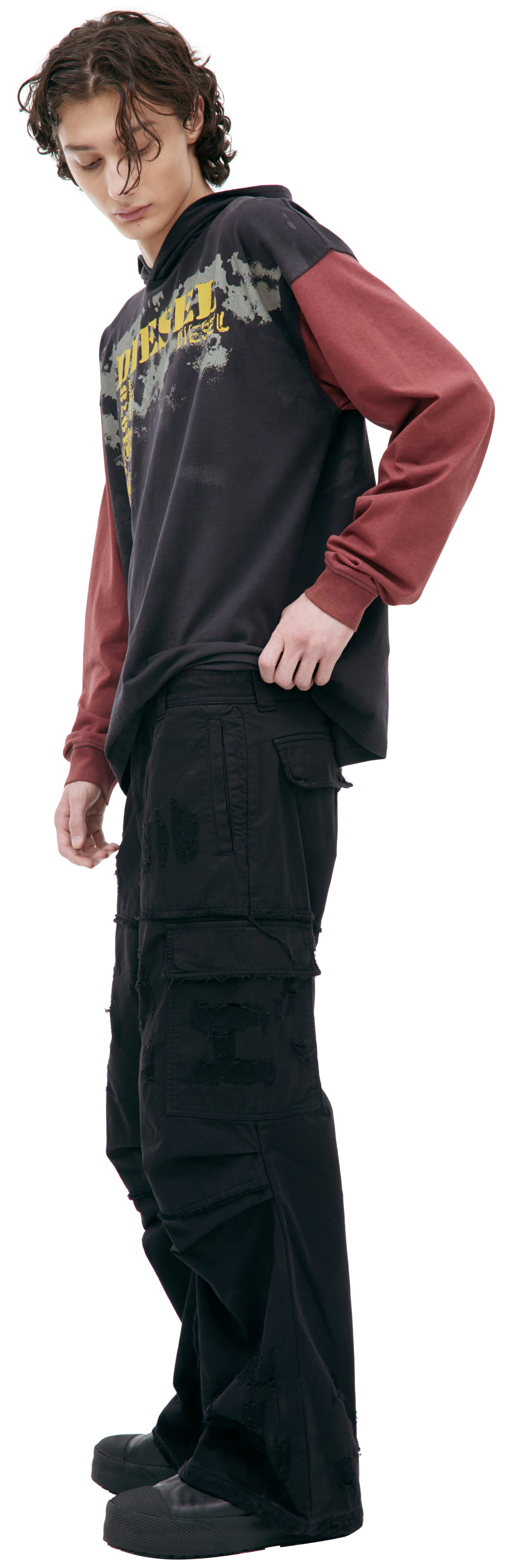 Diesel Ripped kargo trousers