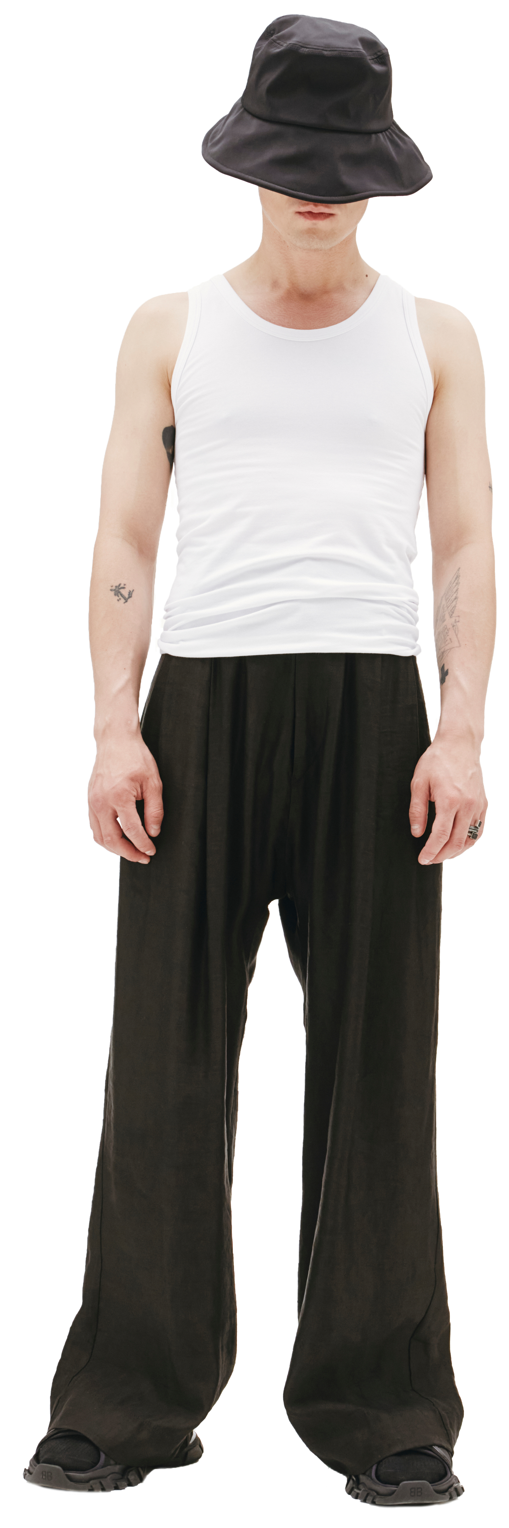 Balenciaga White Cotton Tank Top