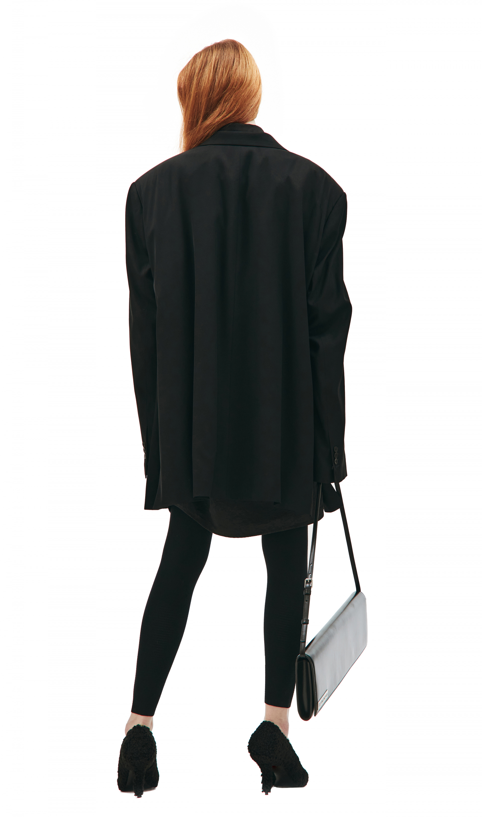 Balenciaga Черный оверсайз пиджак