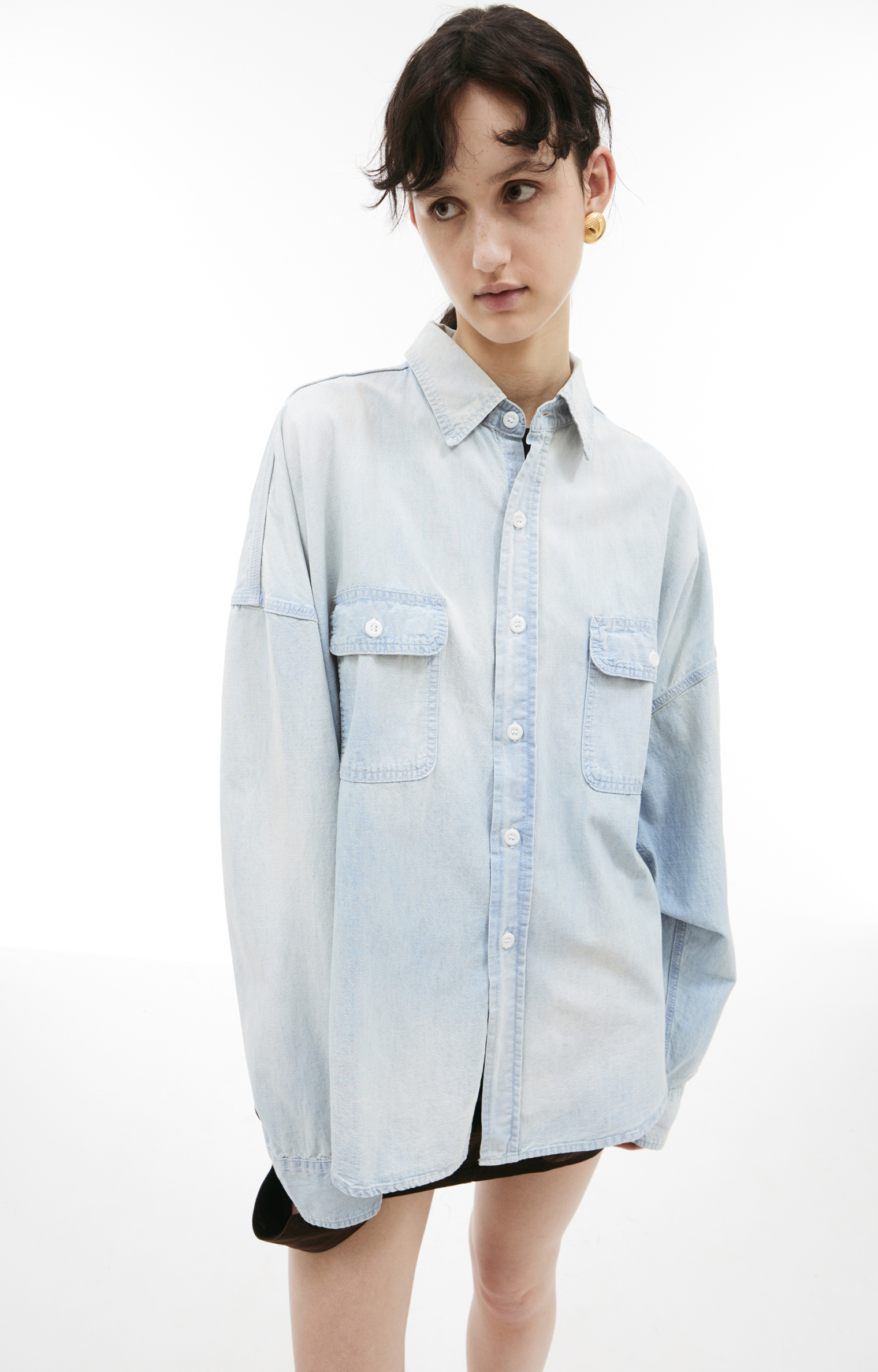 Saint Mxxxxxx Denim button-down shirt