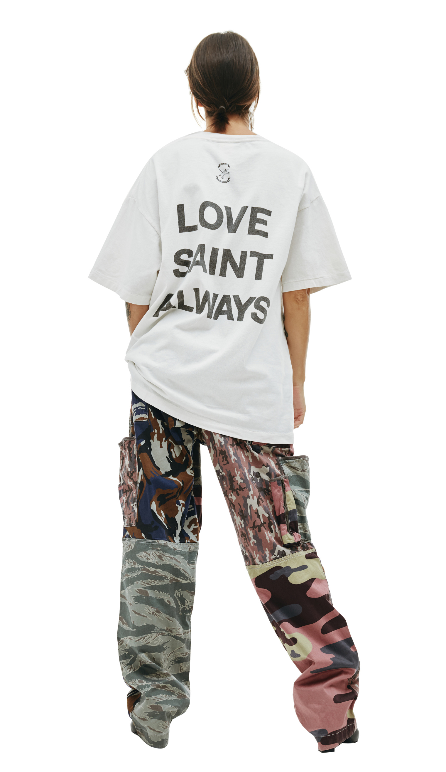 Saint Michael Hate saint printed t-shirt