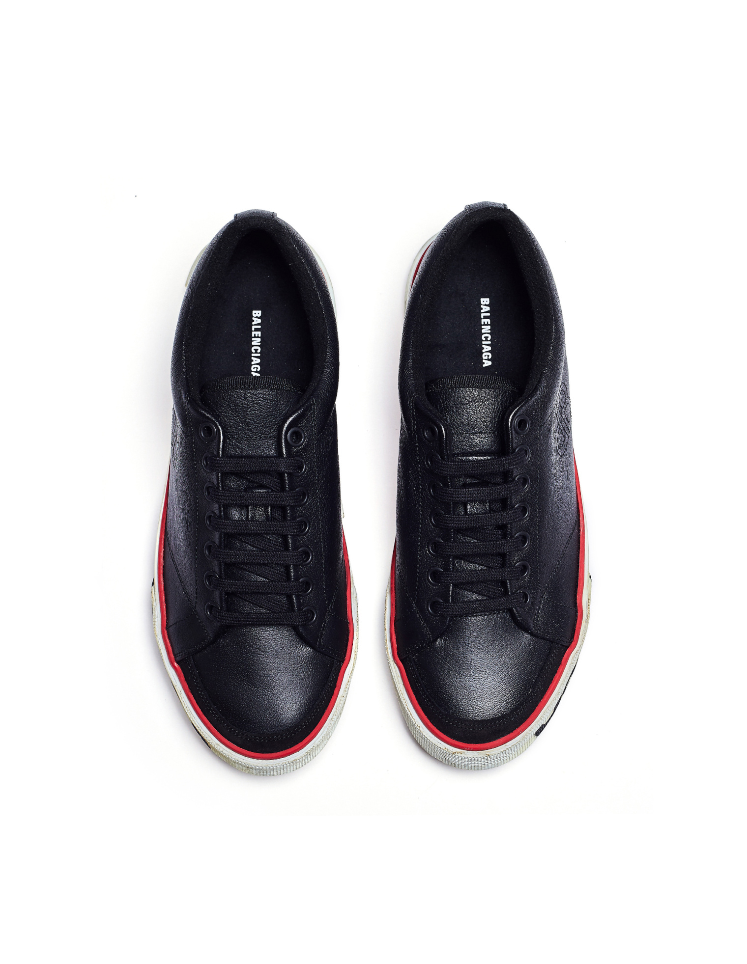 Balenciaga Черные кожаные кеды Match