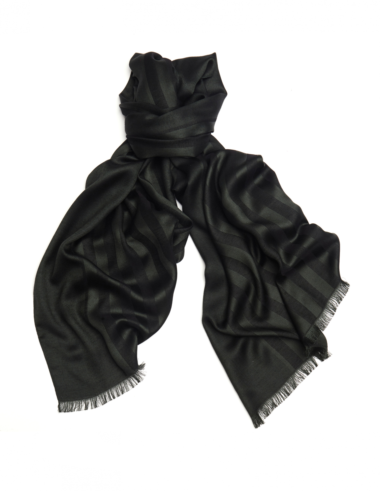 Haider Ackermann Полосатый шарф из шерсти и шелка
