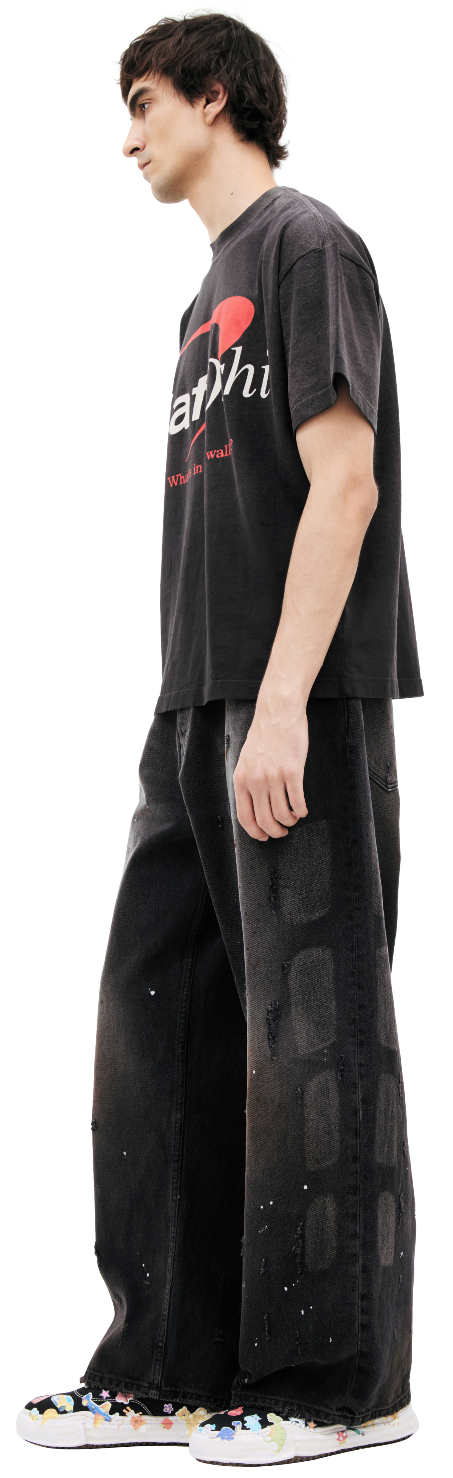 Satoshi Nakamoto Black T-shirt with logo