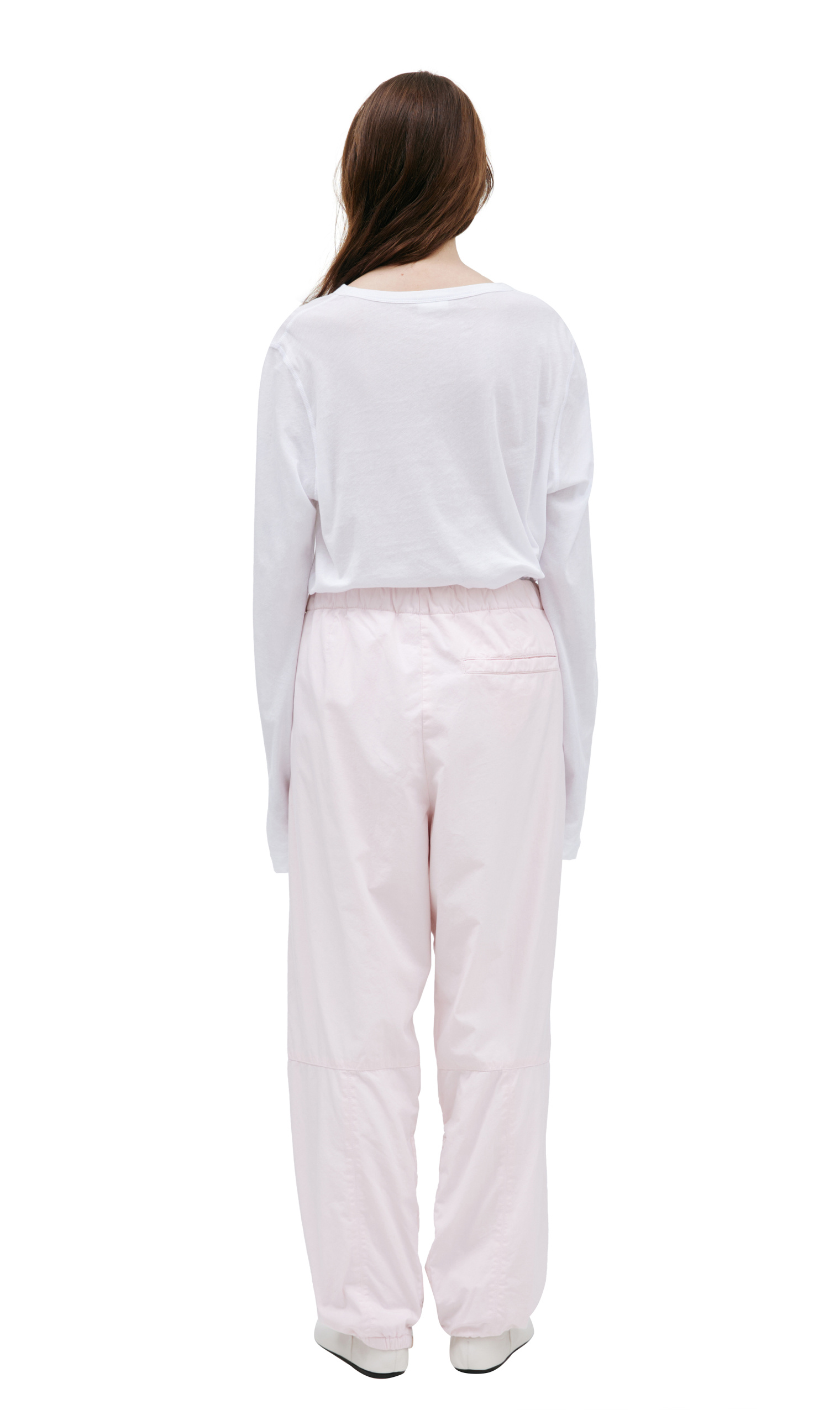 Dries Van Noten Pink trousers with zippers