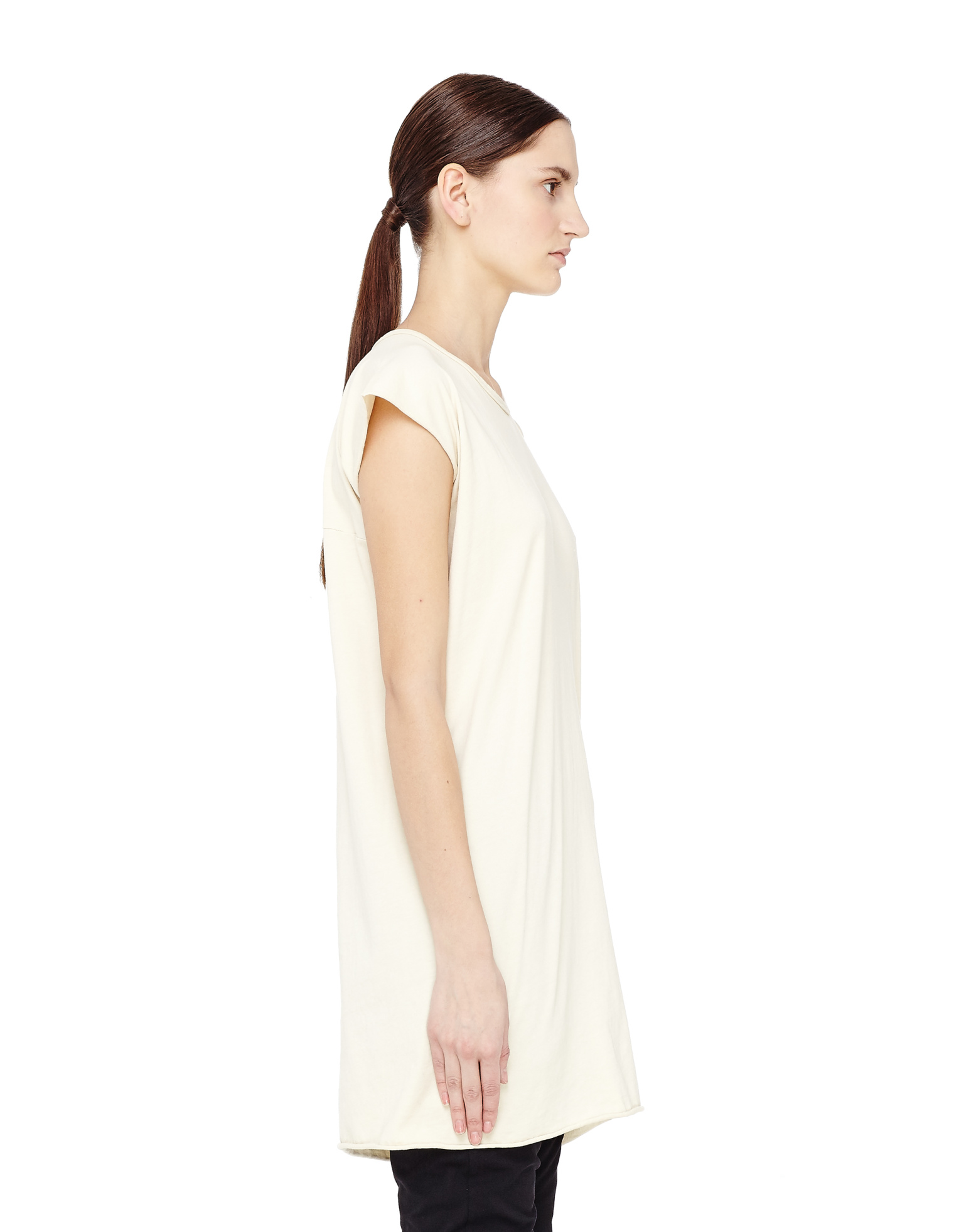 DRKSHDW by Rick Owens Удлиненный хлопковый топ