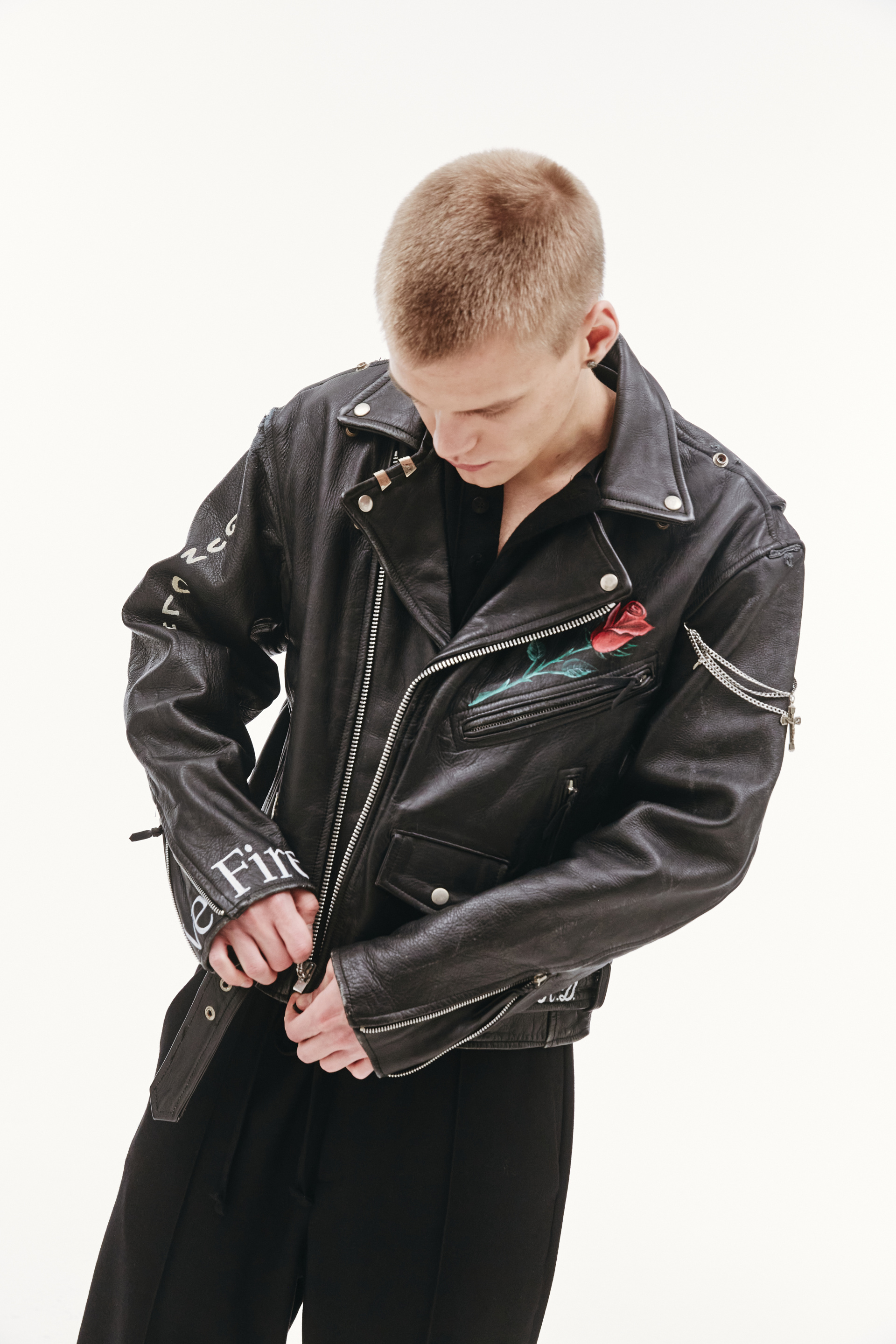 Enfants Riches Déprimés ERD X SVMOSCOW Leather Jacket