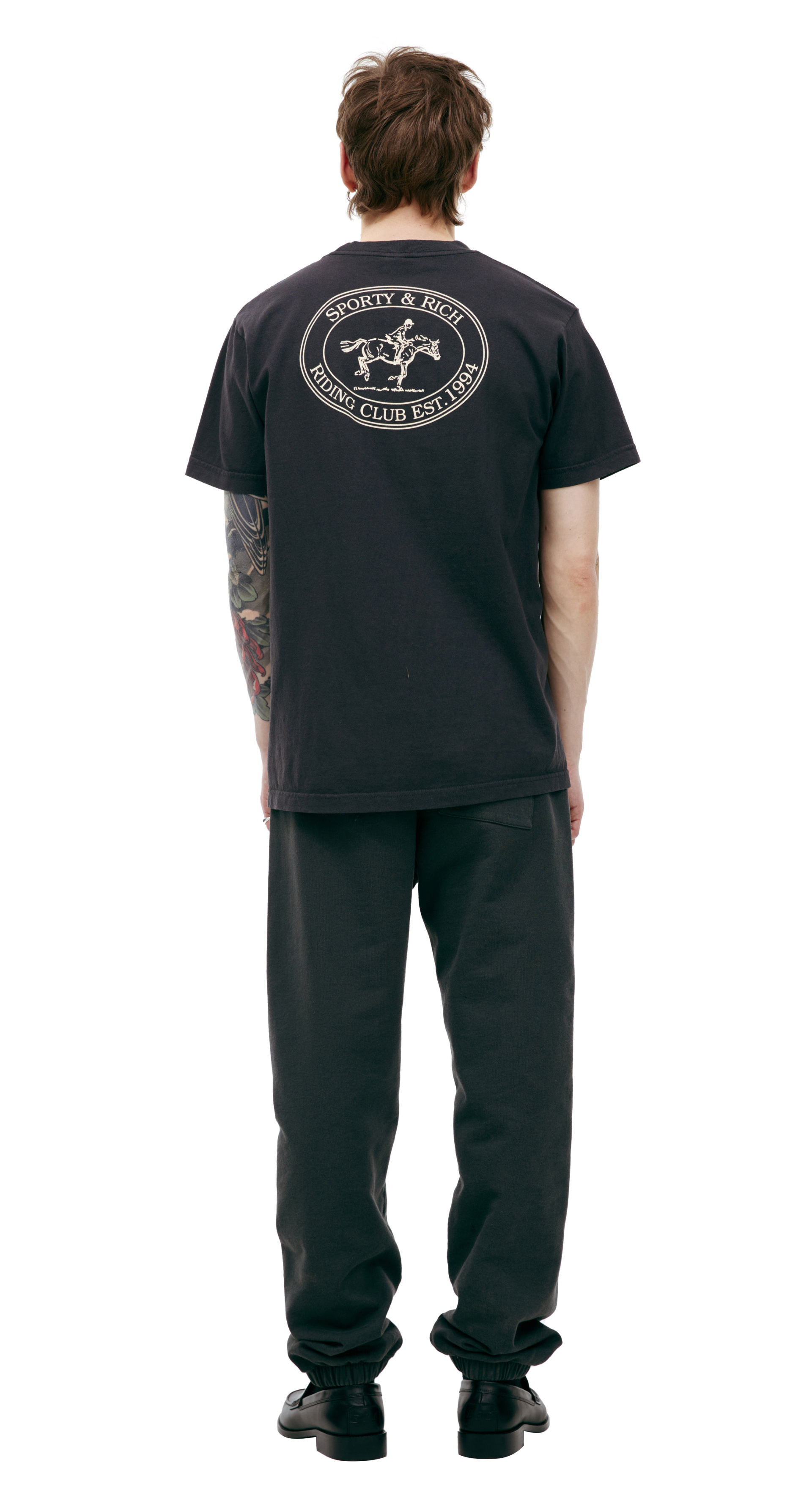 SPORTY & RICH Cotton Logo T-shirt