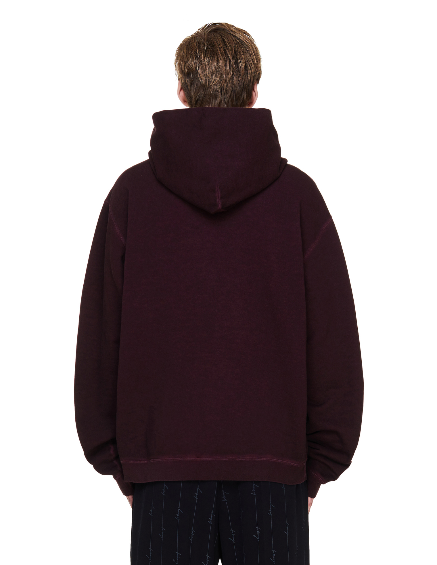 Maison Margiela Embroidered Logo Cotton Hoodie