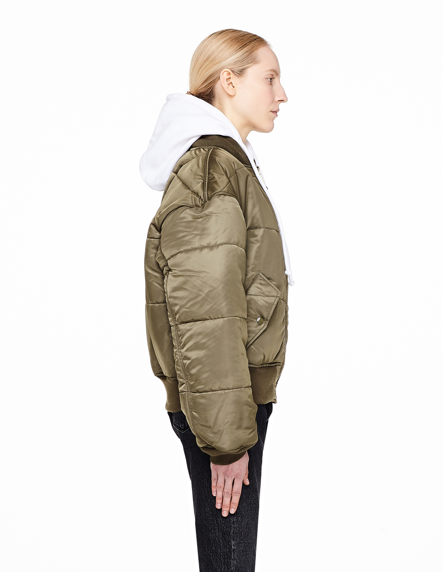 VETEMENTS Двусторонний бомбер цвета хаки