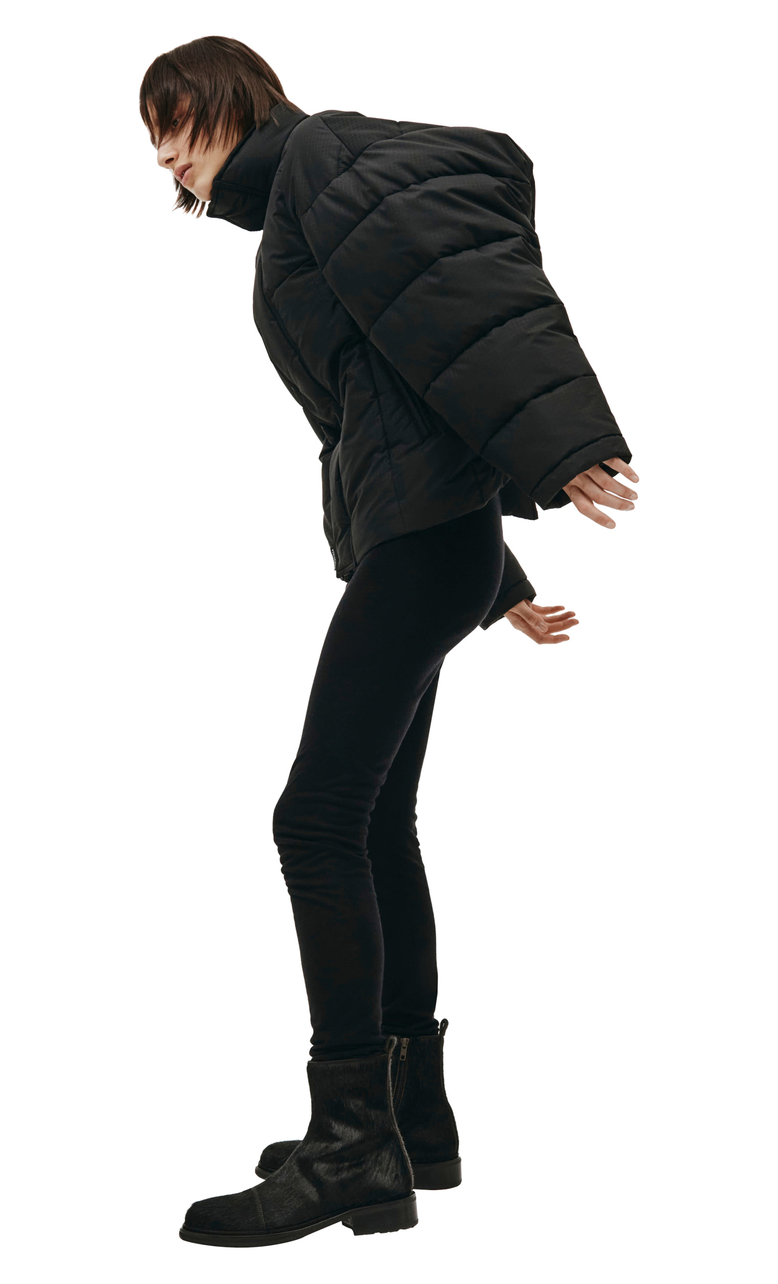 Balenciaga Black Upside Down Puffer Jacket