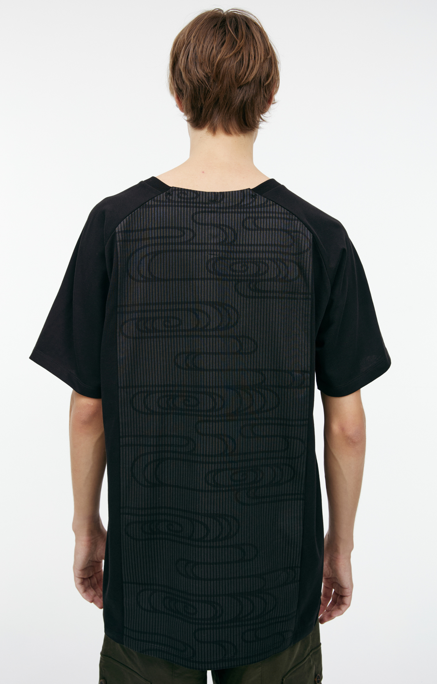 PLANIMETRY Black print T-shirt