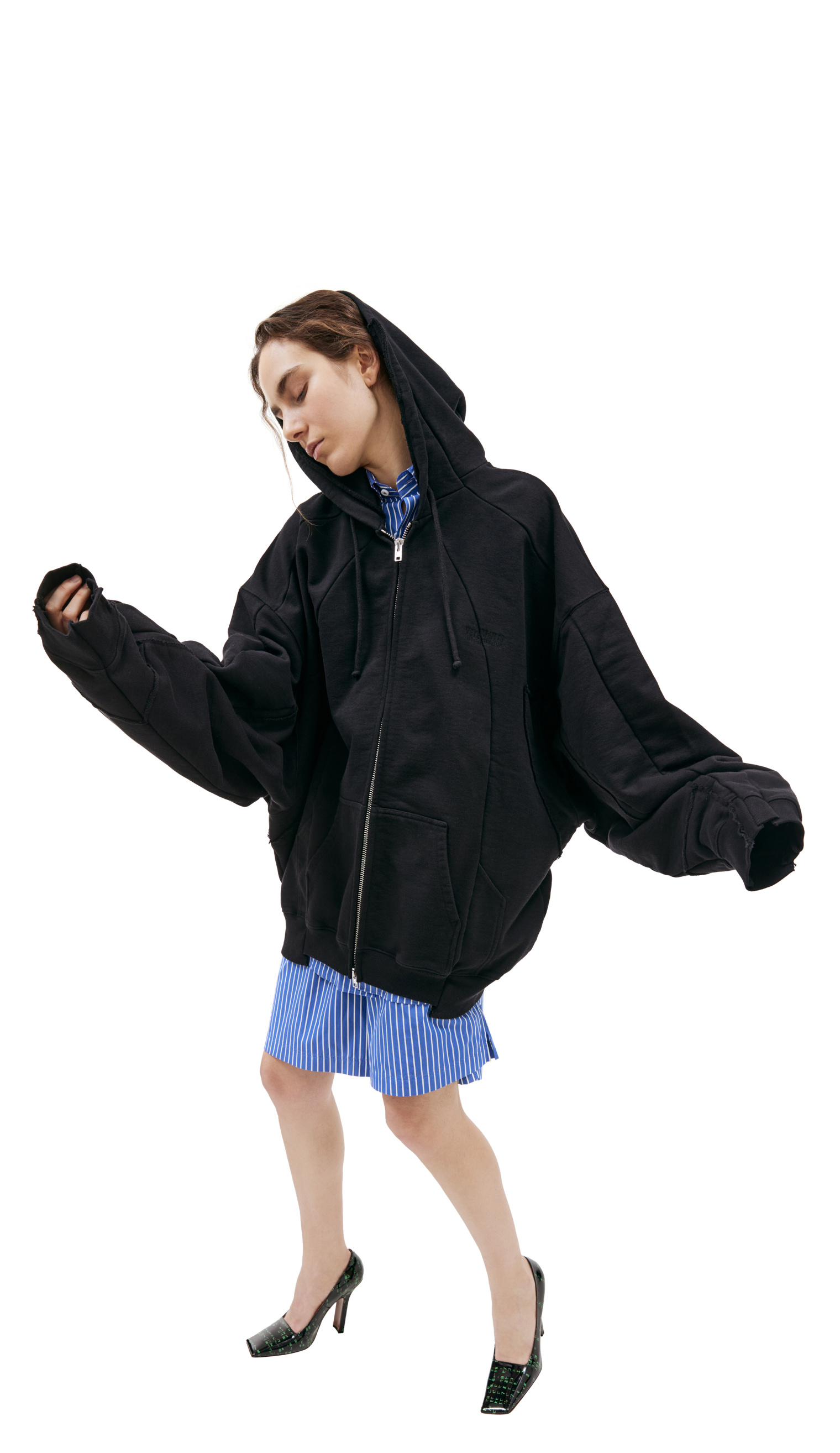 VETEMENTS Оверсайз худи на молнии