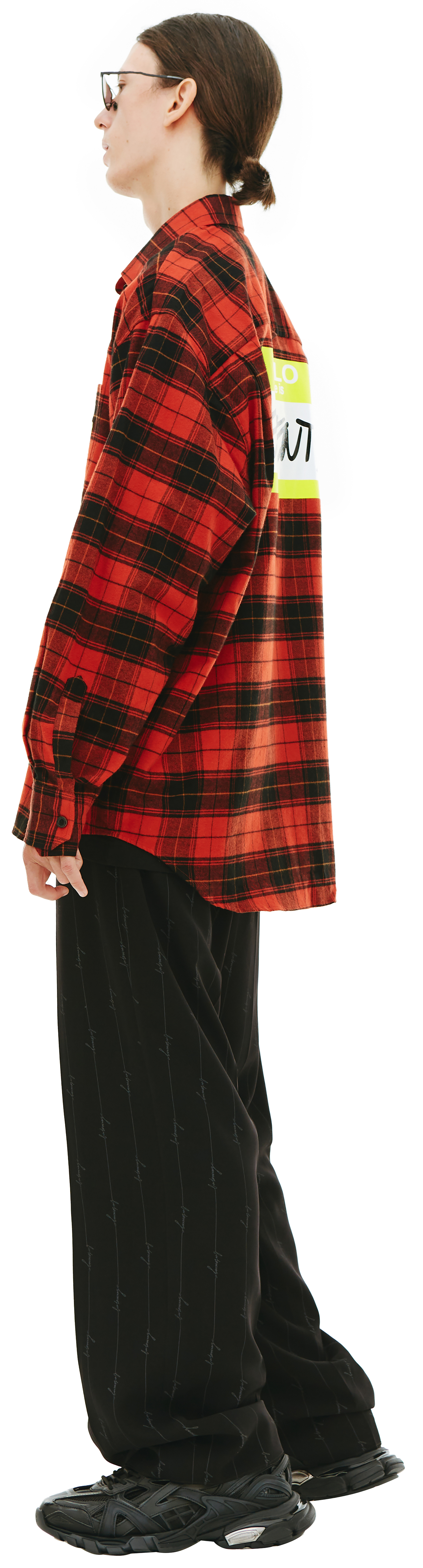 VETEMENTS Logo checked shirt