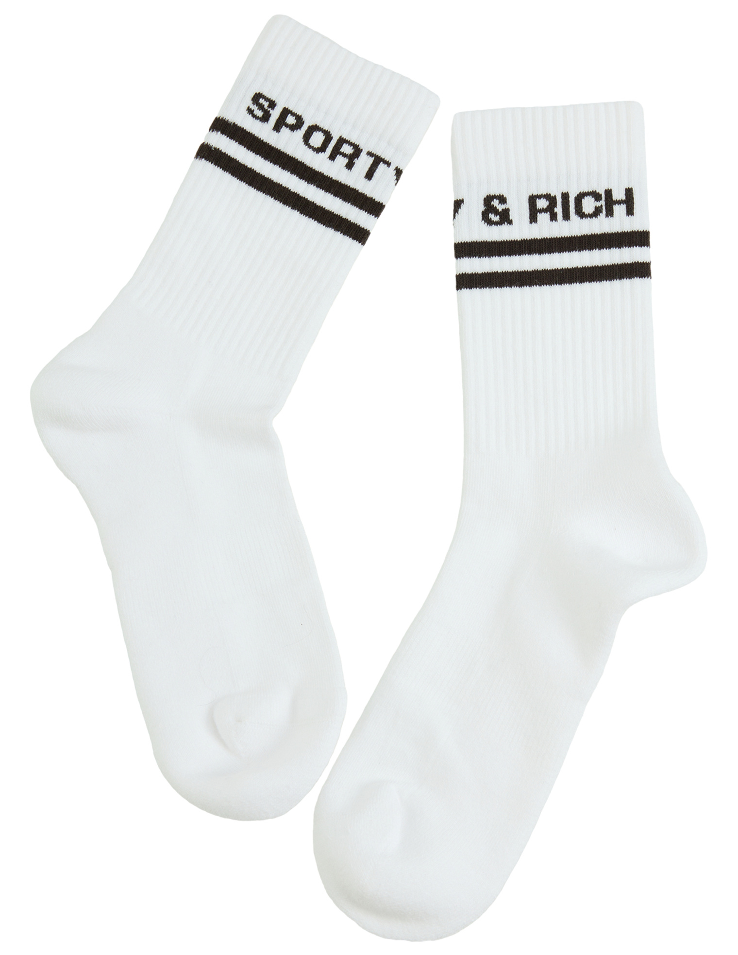 SPORTY & RICH Cotton socks with logo