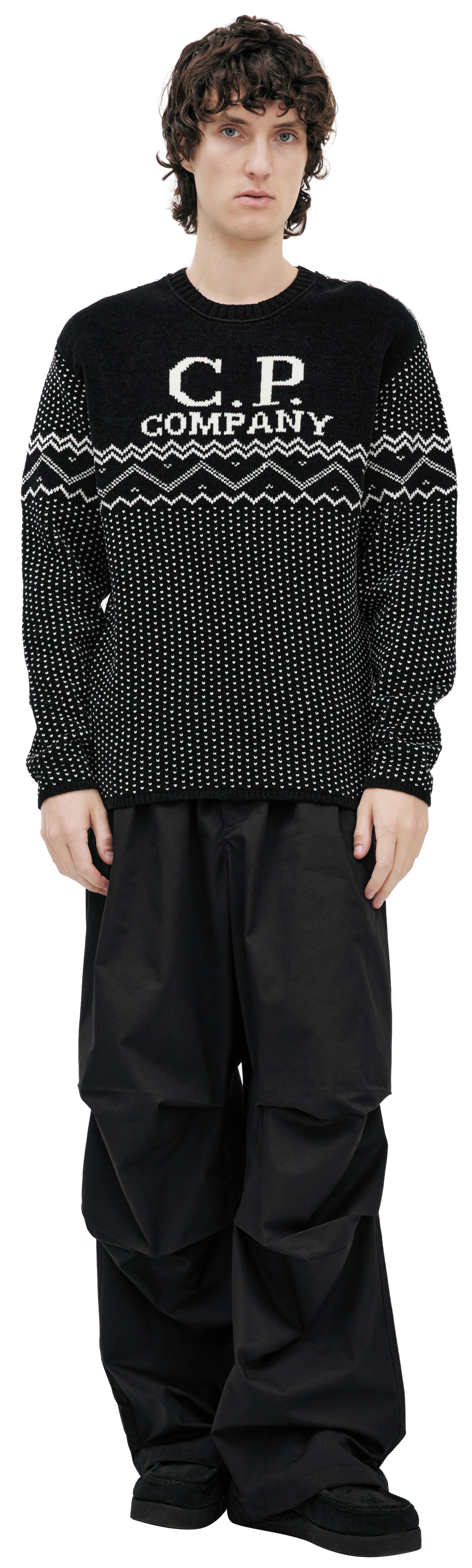 C.P. Company Cotton sweater with logo