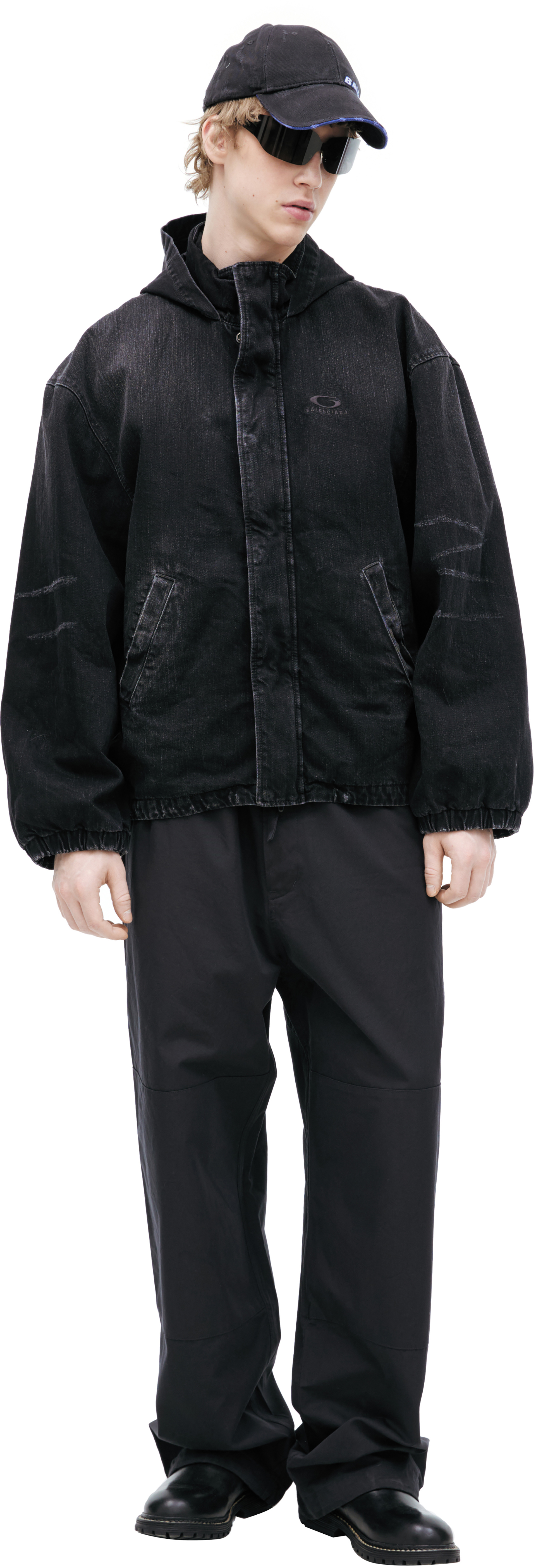 Balenciaga Black logo jacket