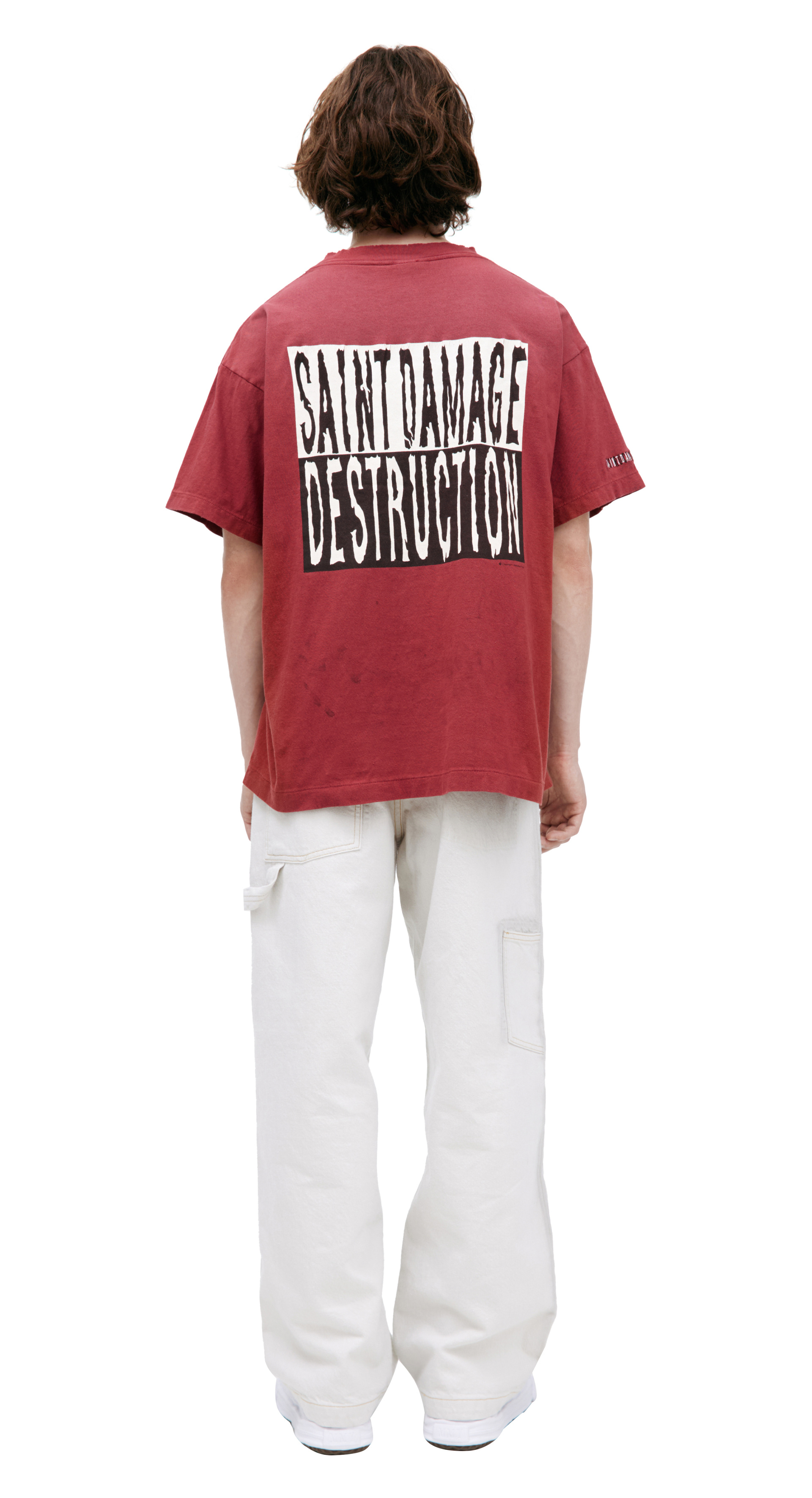Saint Mxxxxxx Red print T-shirt
