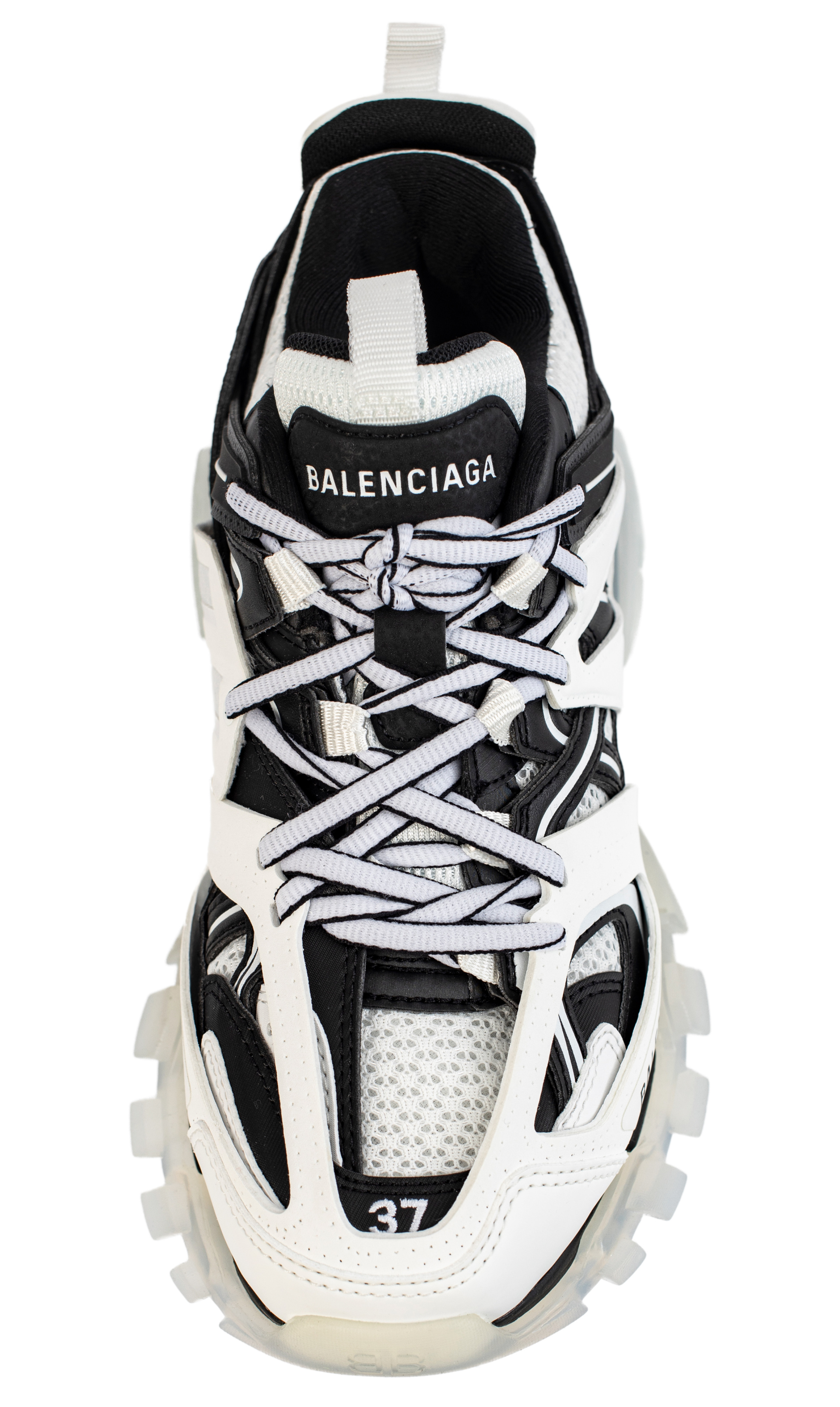 Balenciaga Black & White Track Sneakers