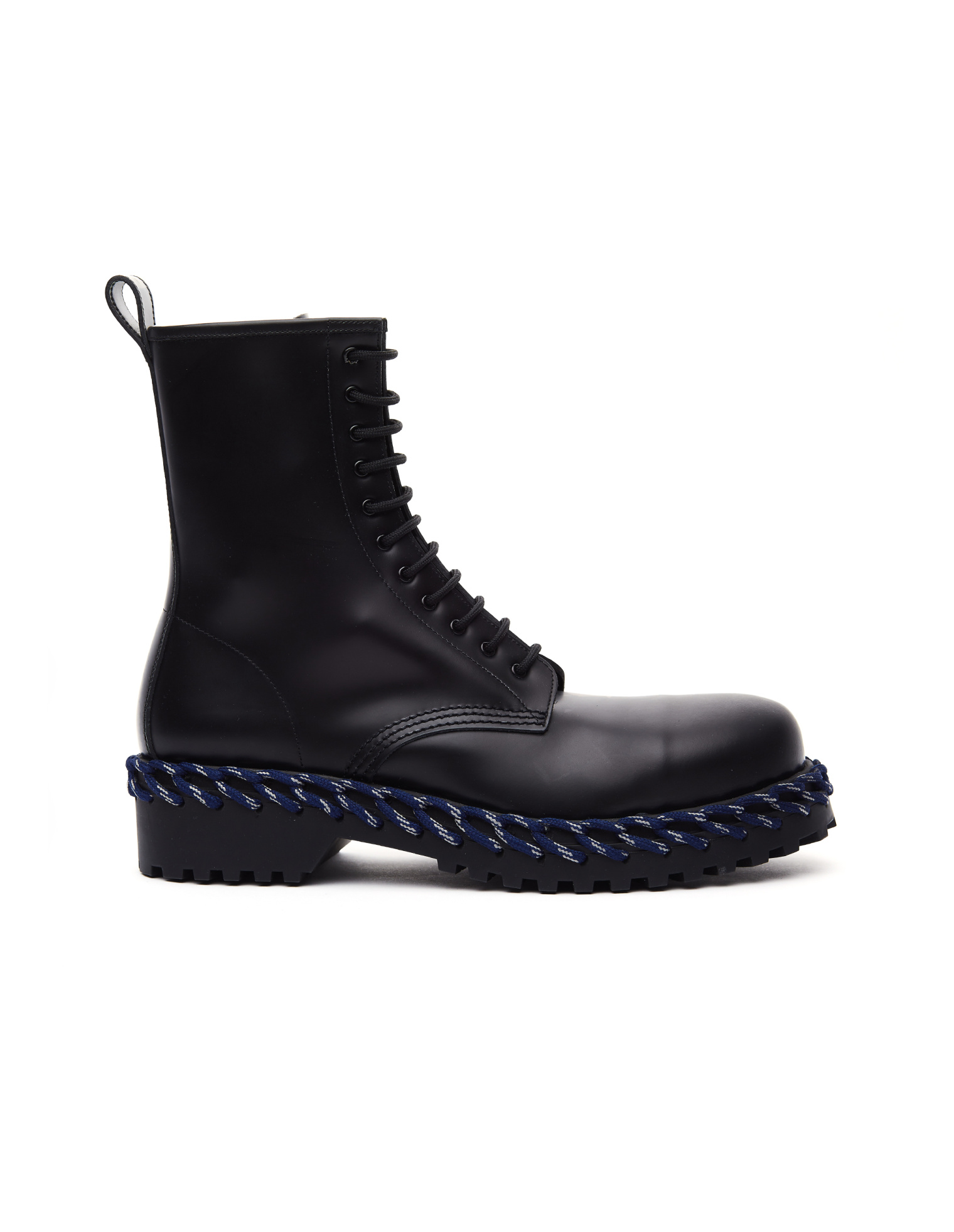 Buy Balenciaga women black calfskin boots with decorative laces for 1 290 online on SV77 530244 1007