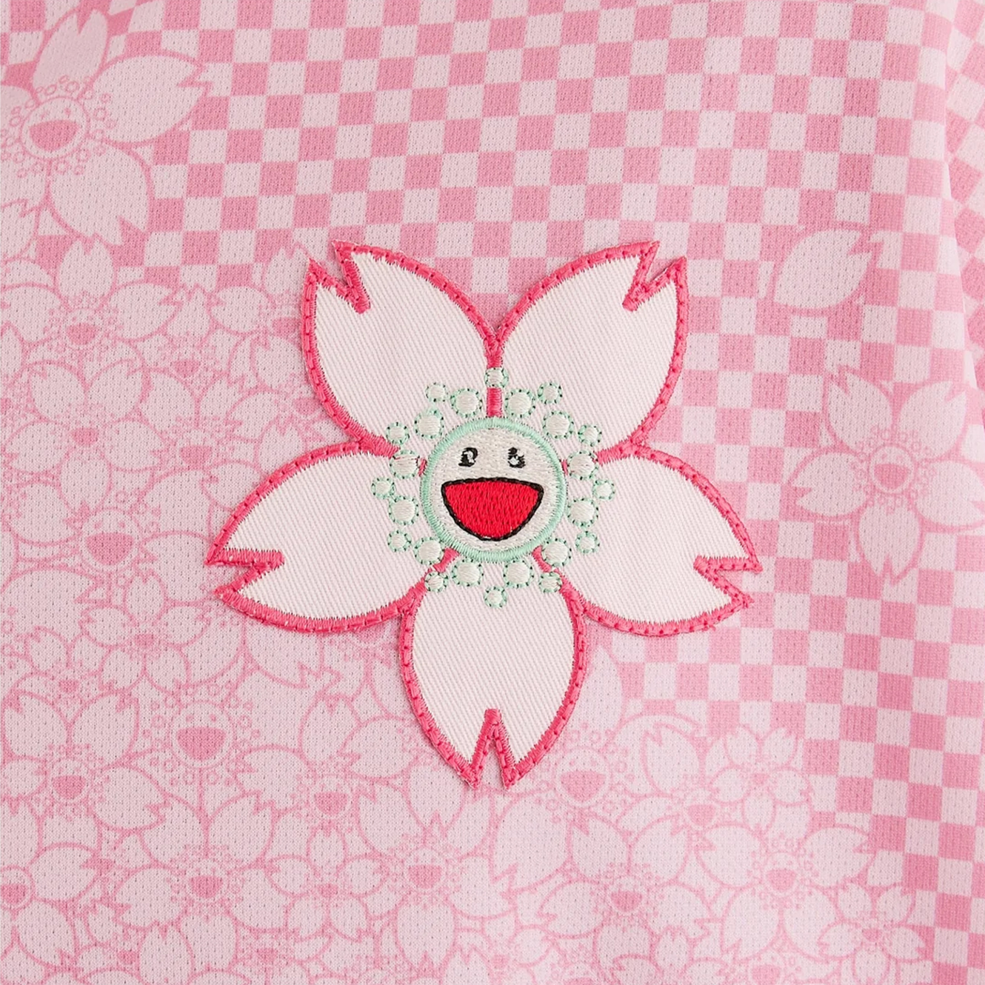 MONONOKE MADE Pink T-shirt with a cherry blossom print
