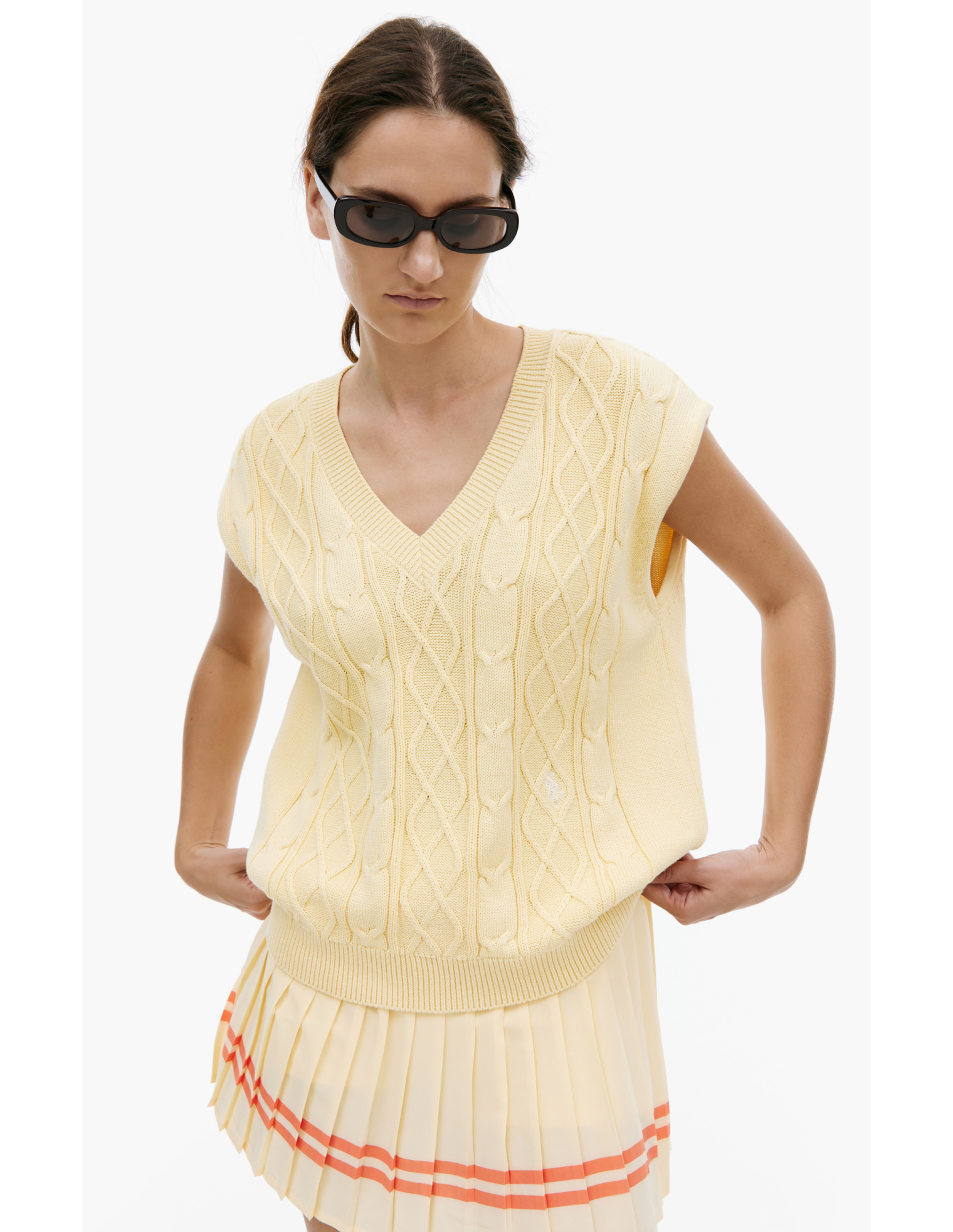 SPORTY & RICH Cotton knit vest