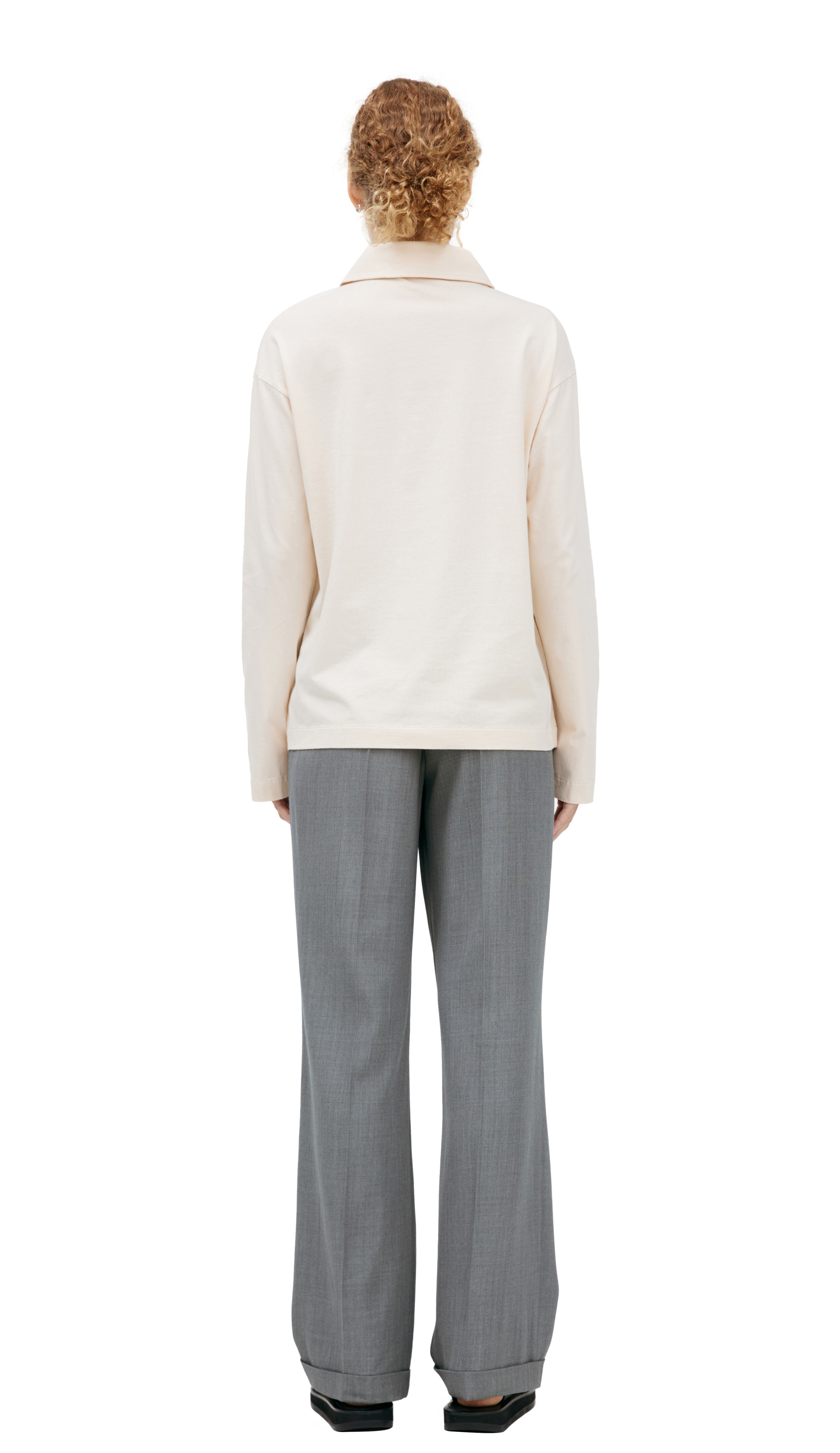 The Row Beige cotton polo