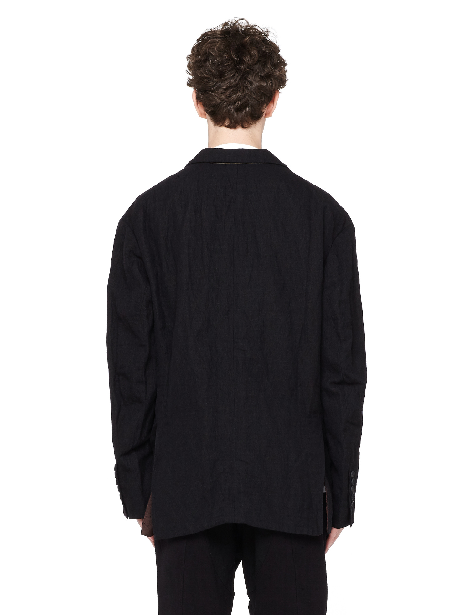 Ziggy Chen Oversized Boiled Wool Jacket
