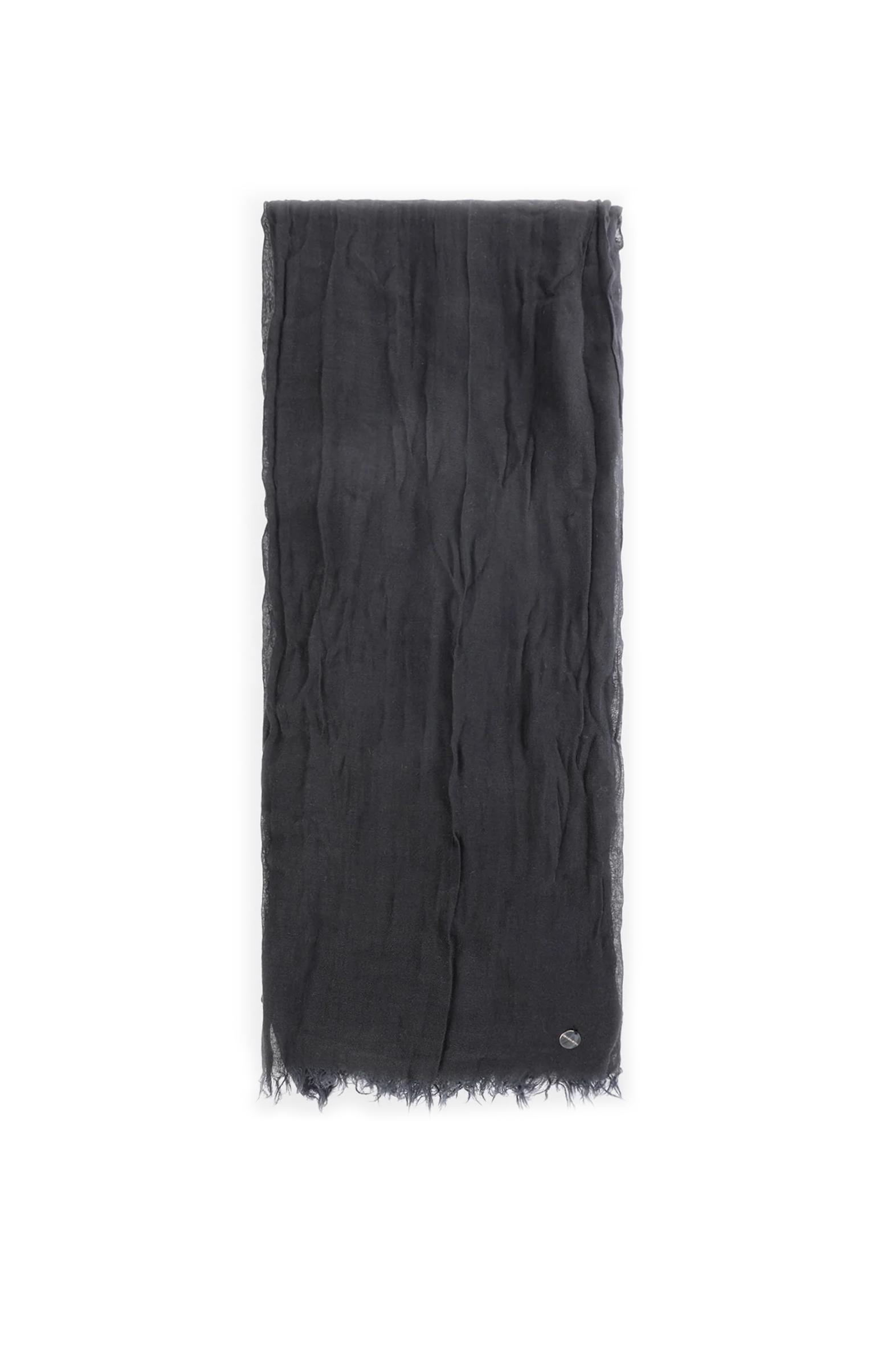 Ann Demeulemeester Black scarf with fringe