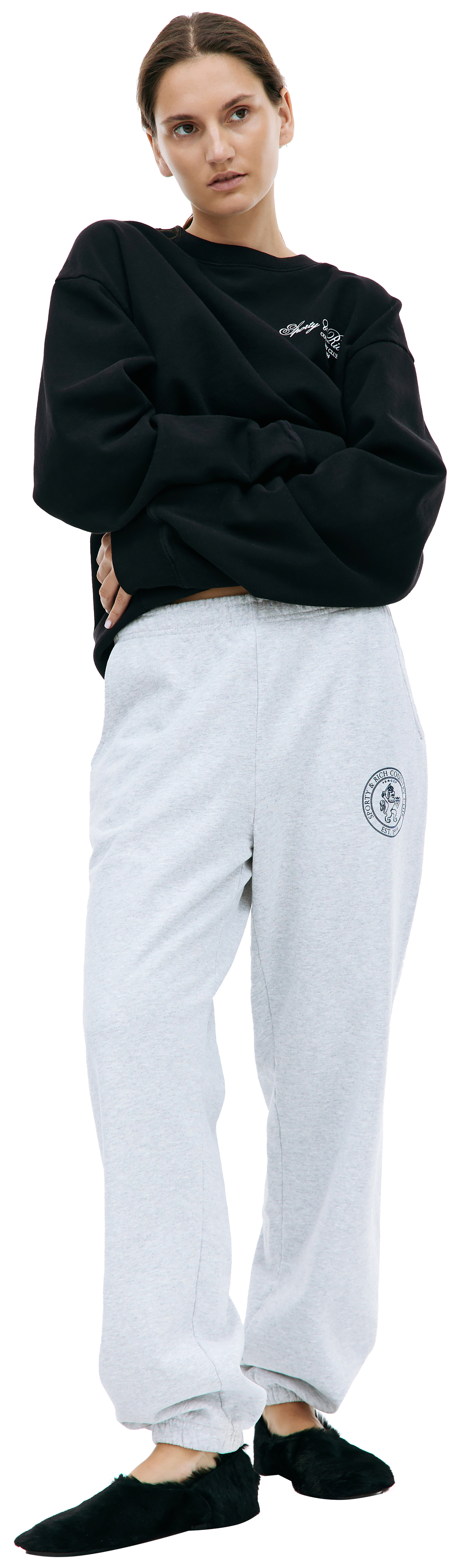 SPORTY & RICH Cotton printed sweatpants