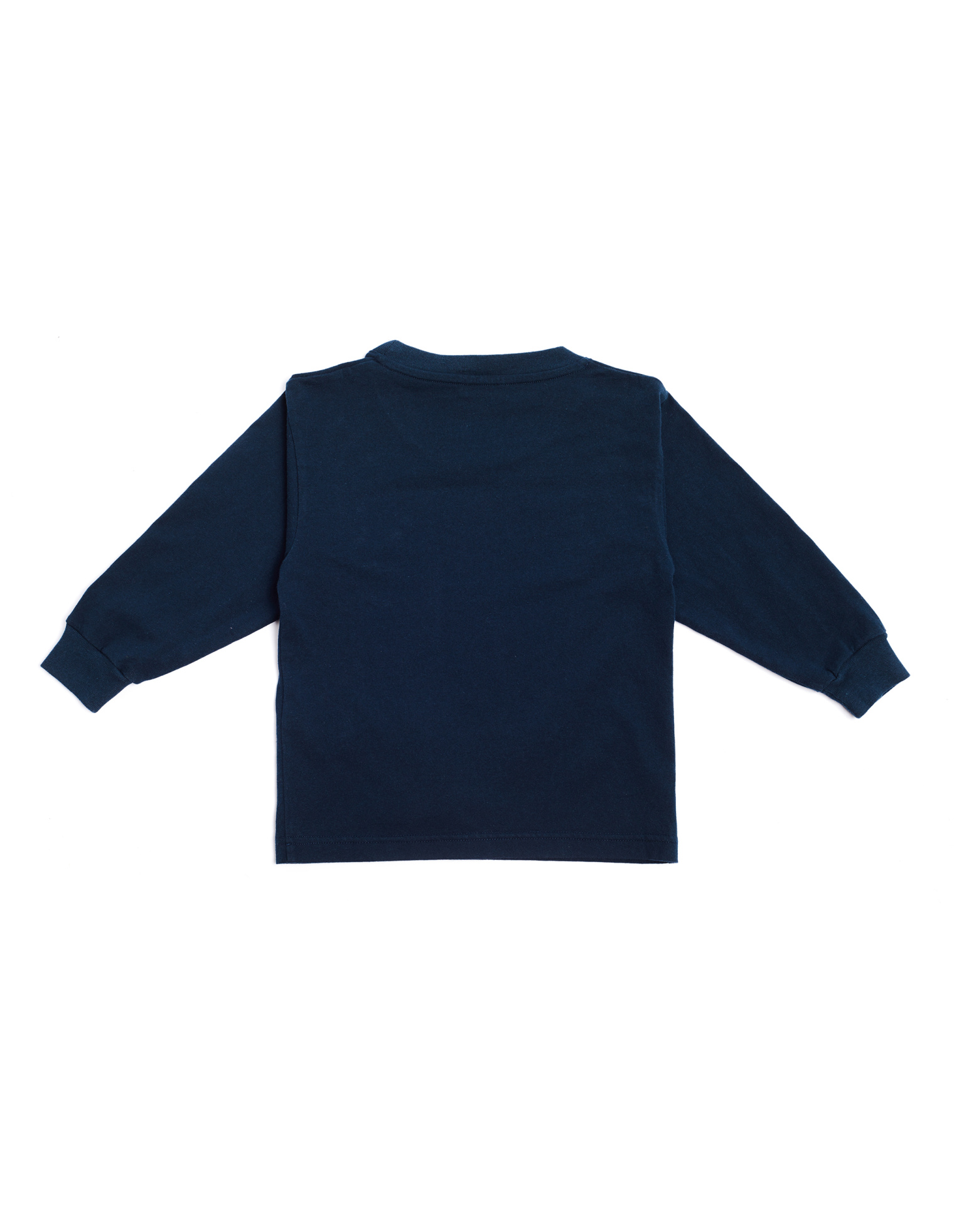 Balenciaga Kids Navy Blue Cotton Longsleeve