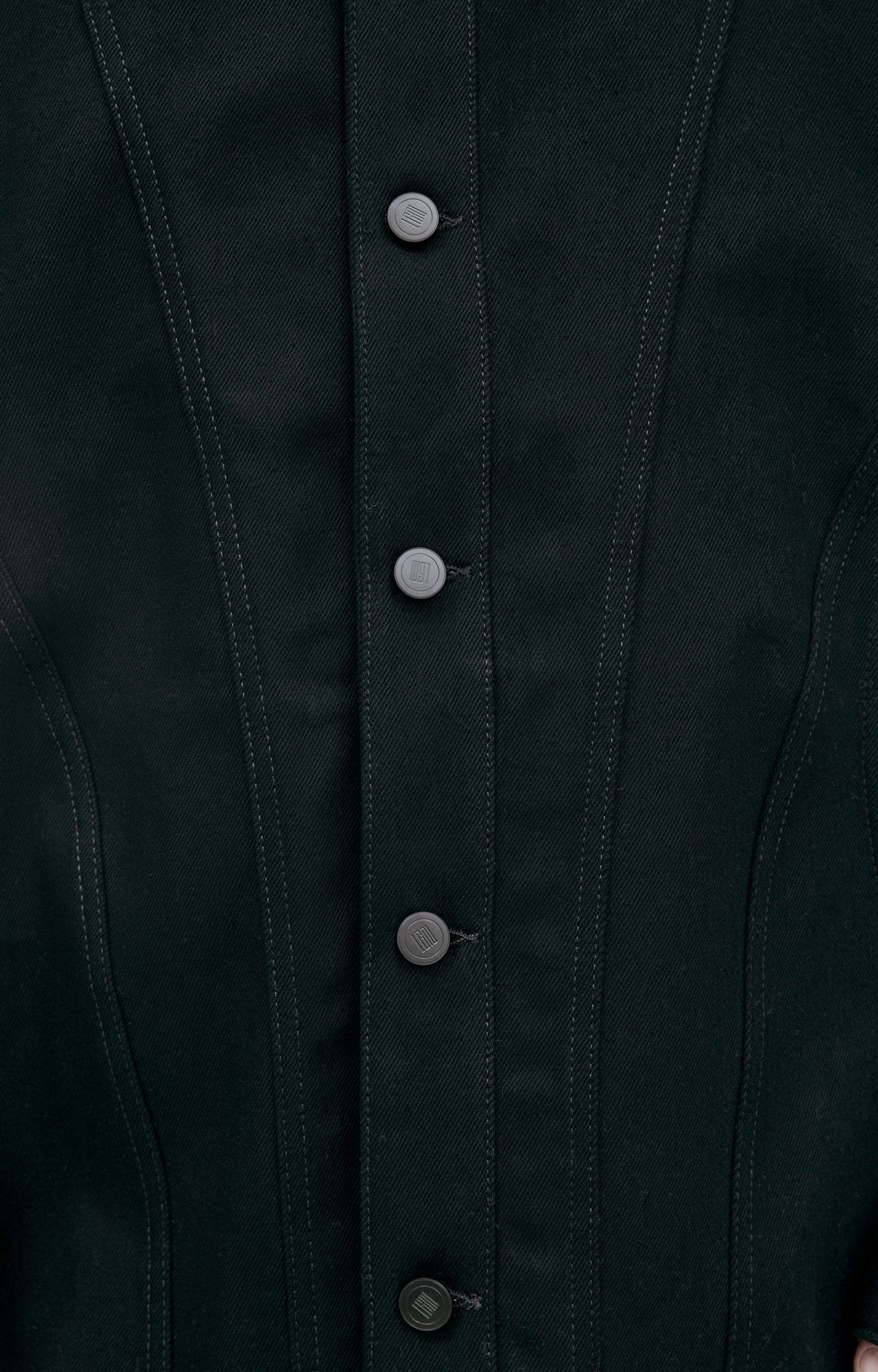 LOUIS GABRIEL NOUCHI Denim jacket with shaped seams