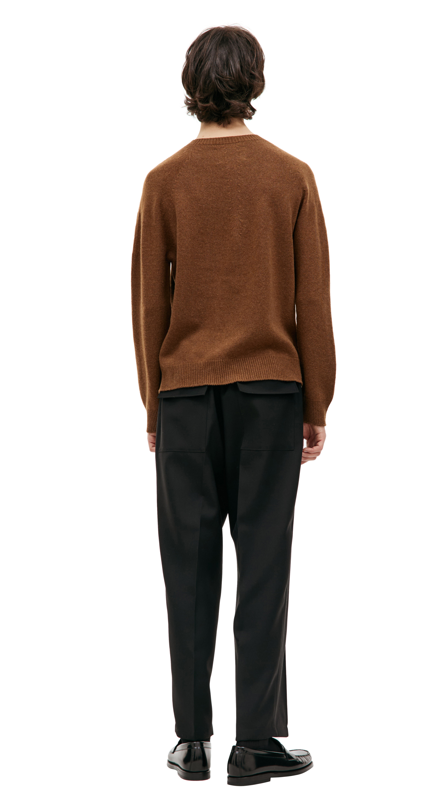 Jil Sander Brown crewneck sweater