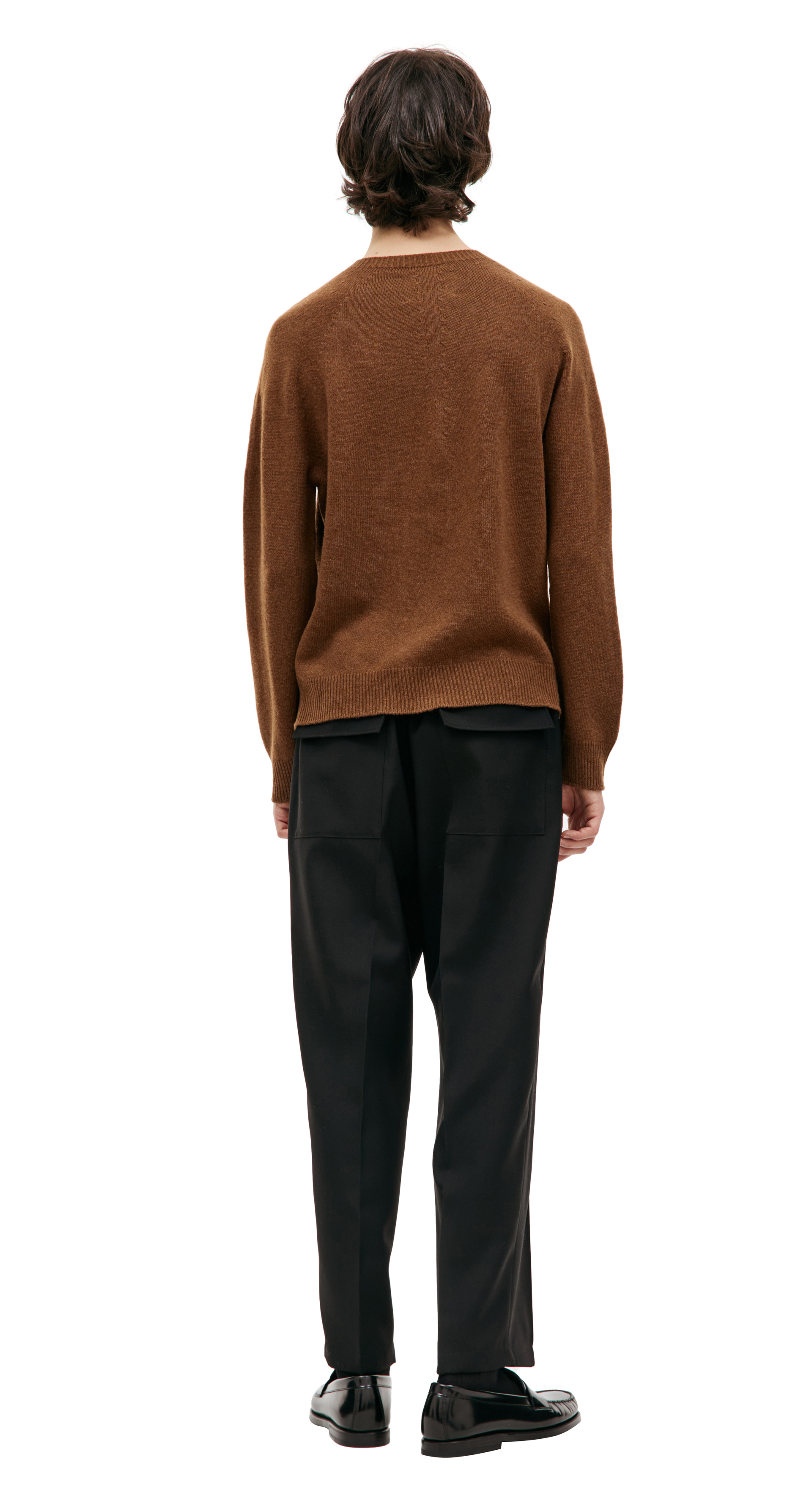 Jil Sander Brown crewneck sweater