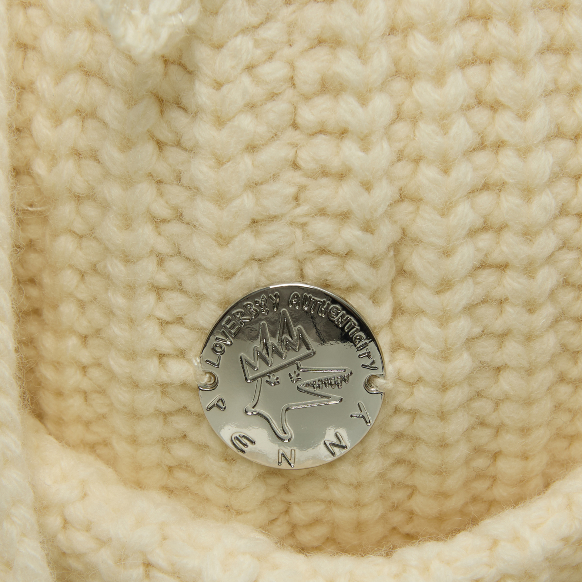 CHARLES JEFFREY LOVERBOY Knitted beanie with a patch