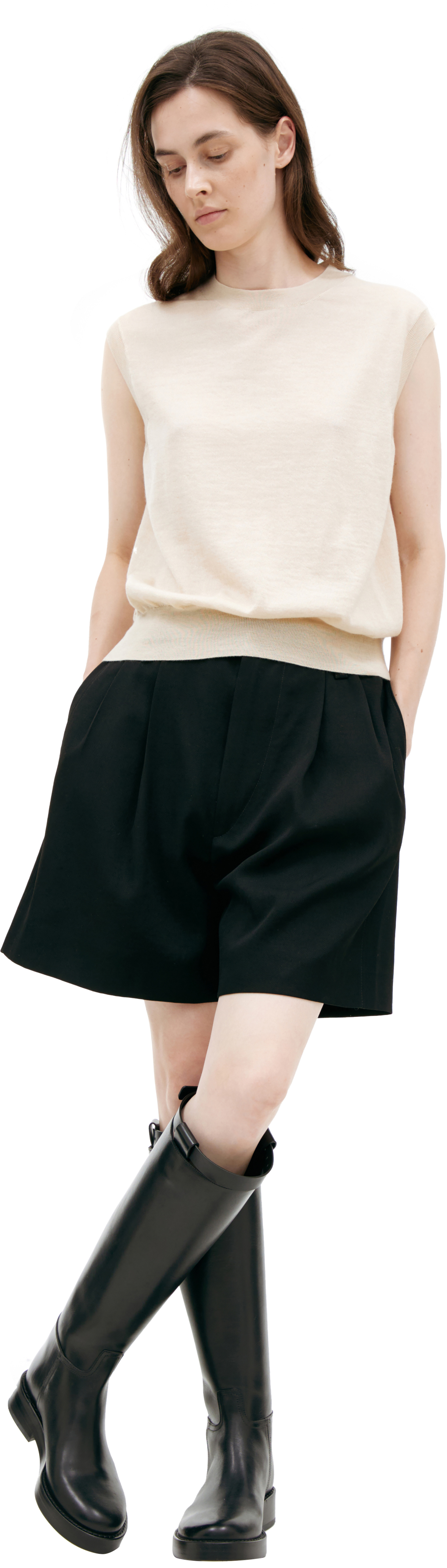 The Row Knitted cashmere top