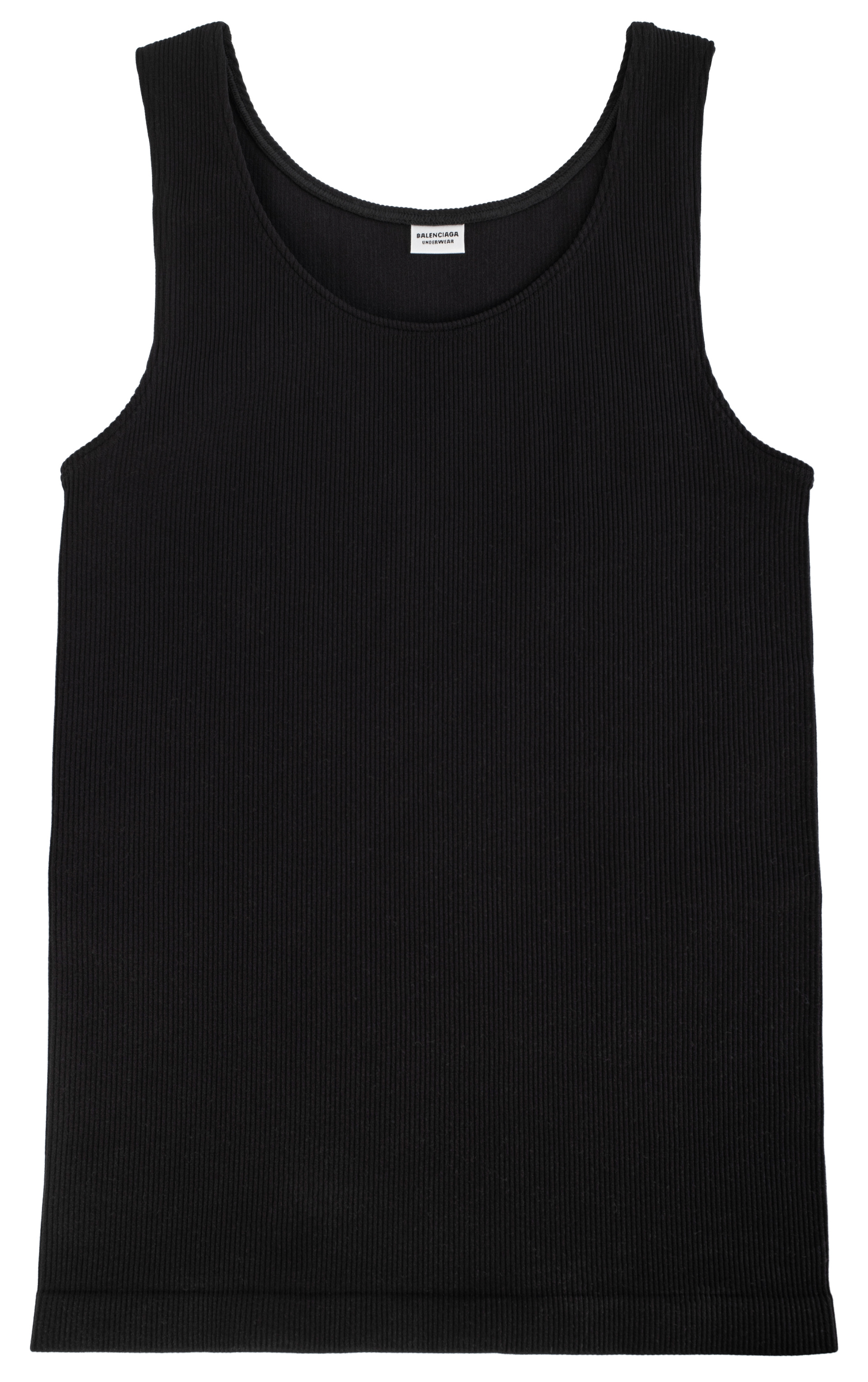 Balenciaga Ribbed tank top in black