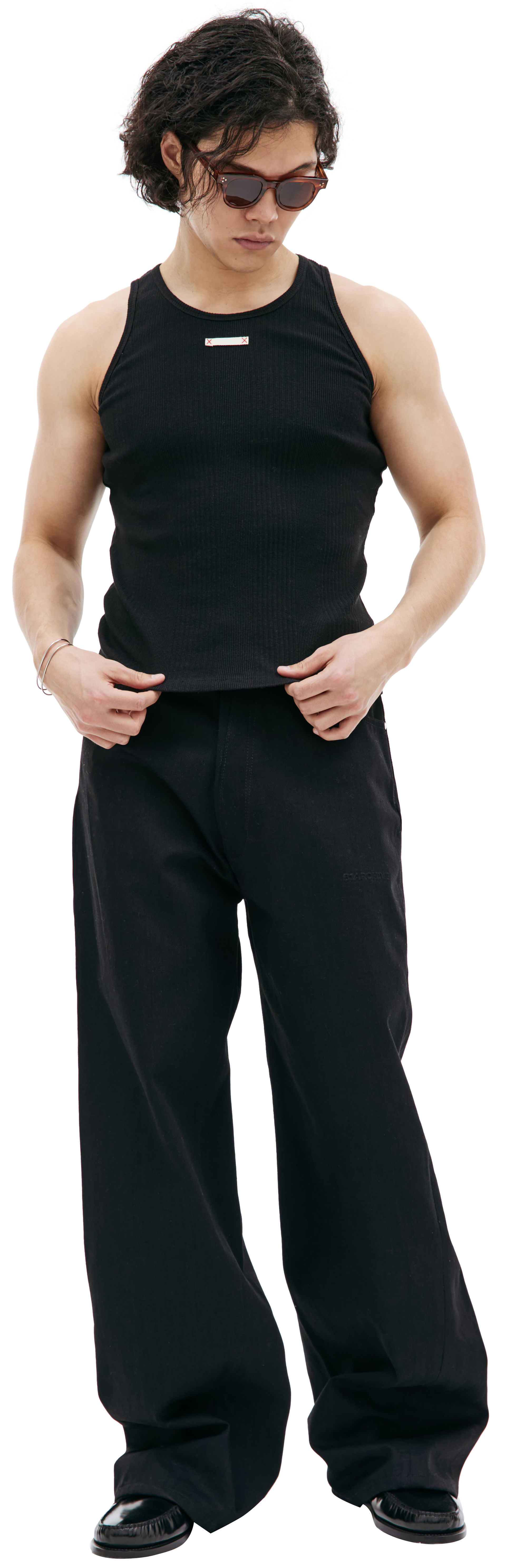 Maison Margiela Ribbed knit tank top