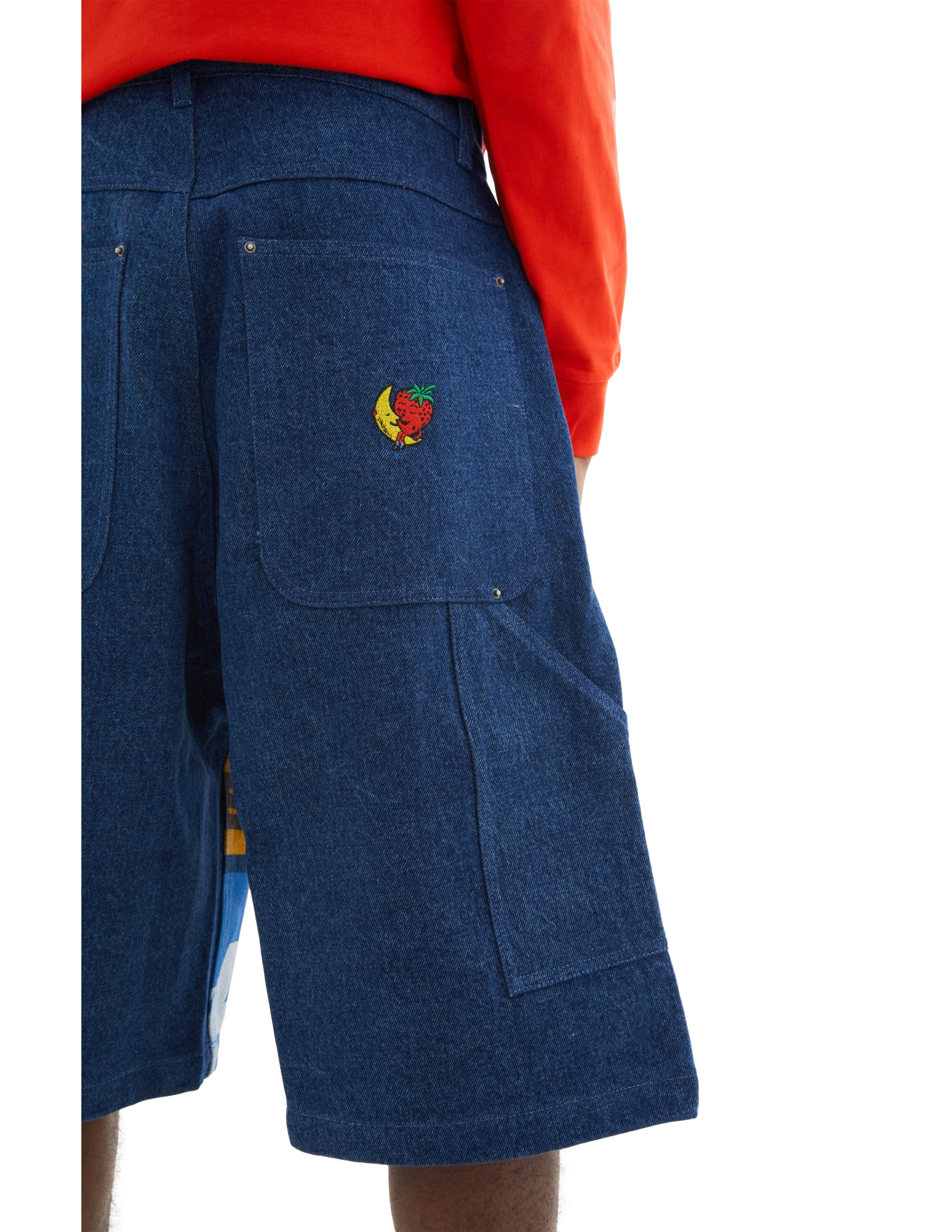 SKY HIGH FARM WORKWEAR Construction Graphic Logo Shorts